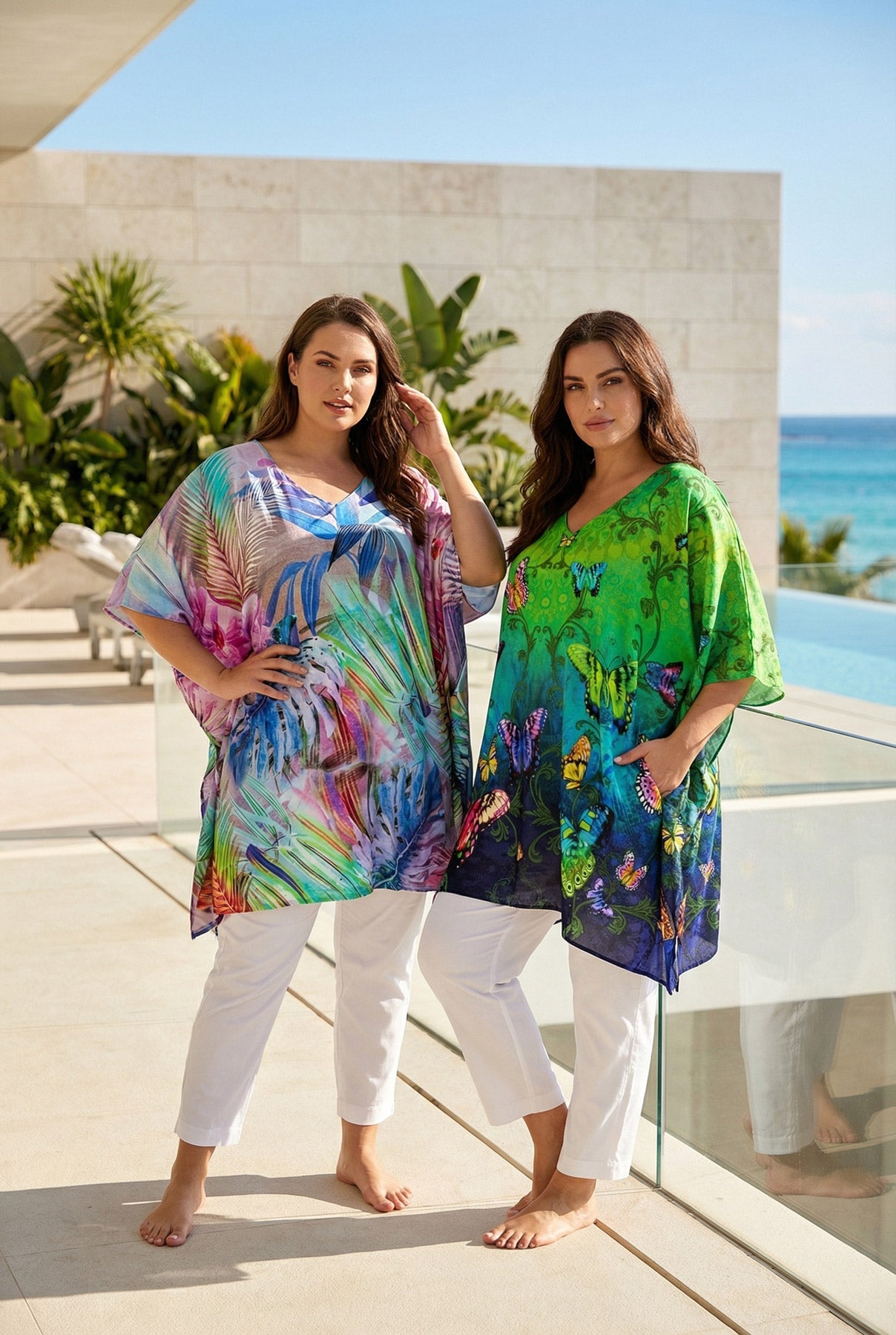 How to Style a Plus Size Kaftan Top with Pants, Jeans or Leggings