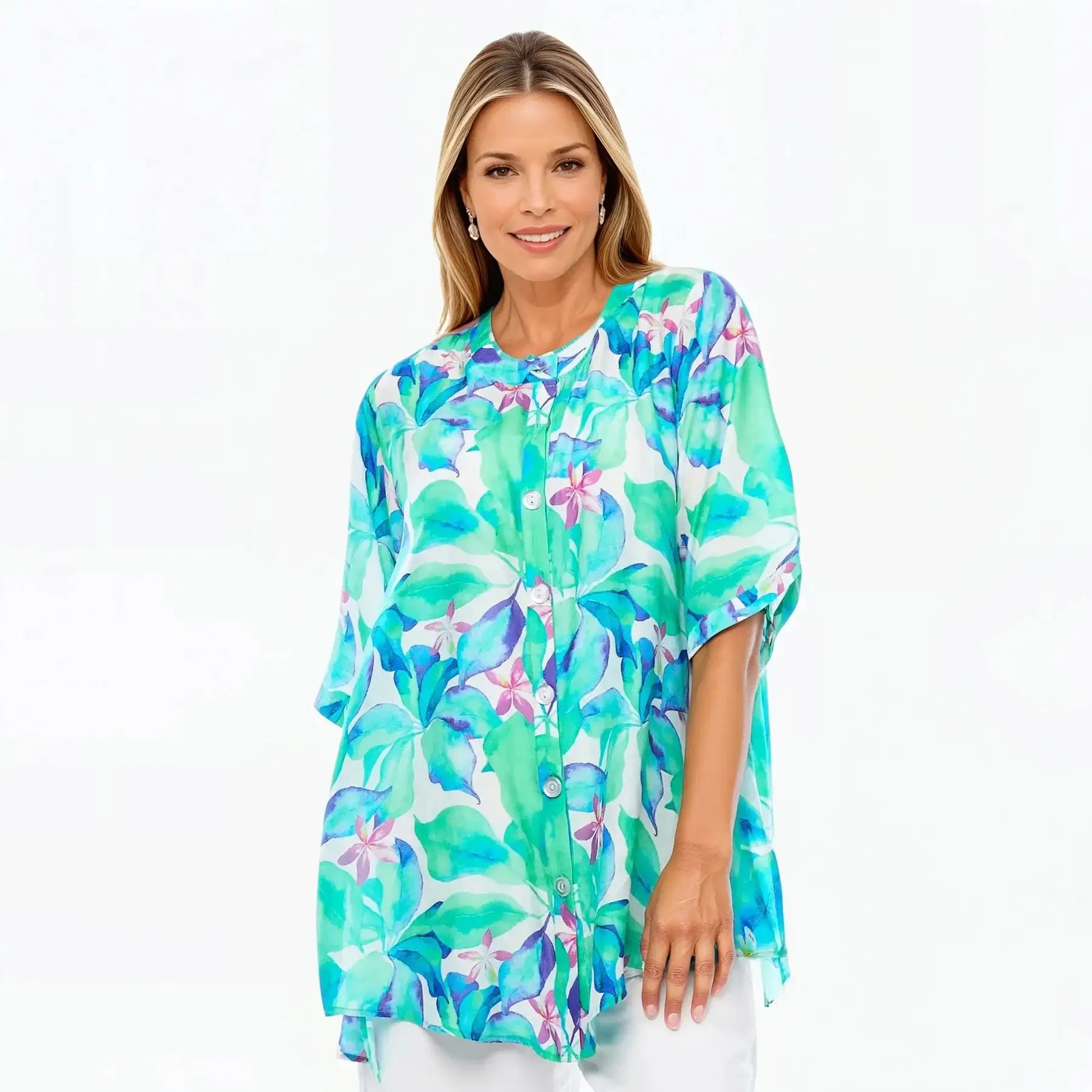 A-Line Shirt | Tunic Blouse Top (Broome)