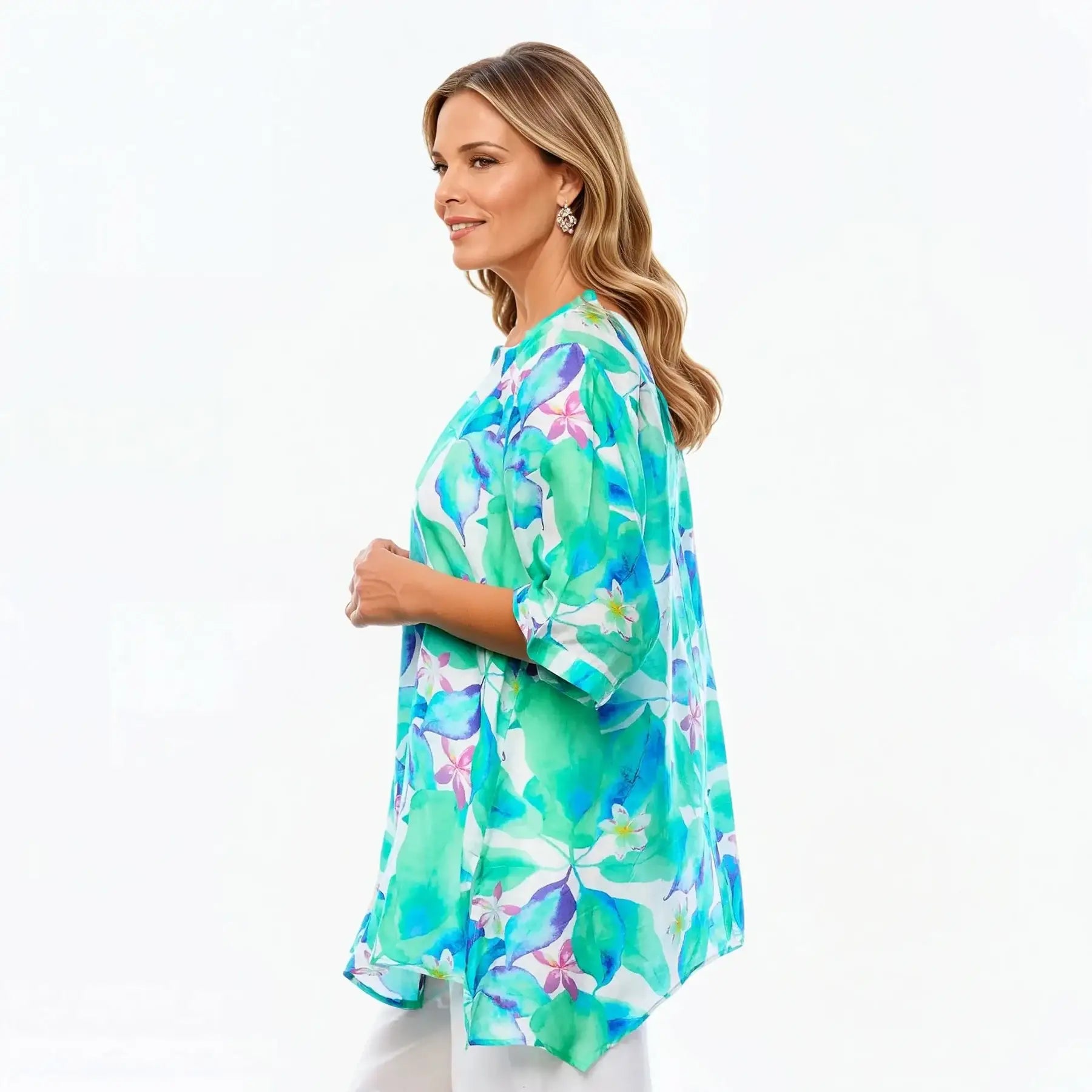 A-Line Shirt | Tunic Blouse Top (Broome)