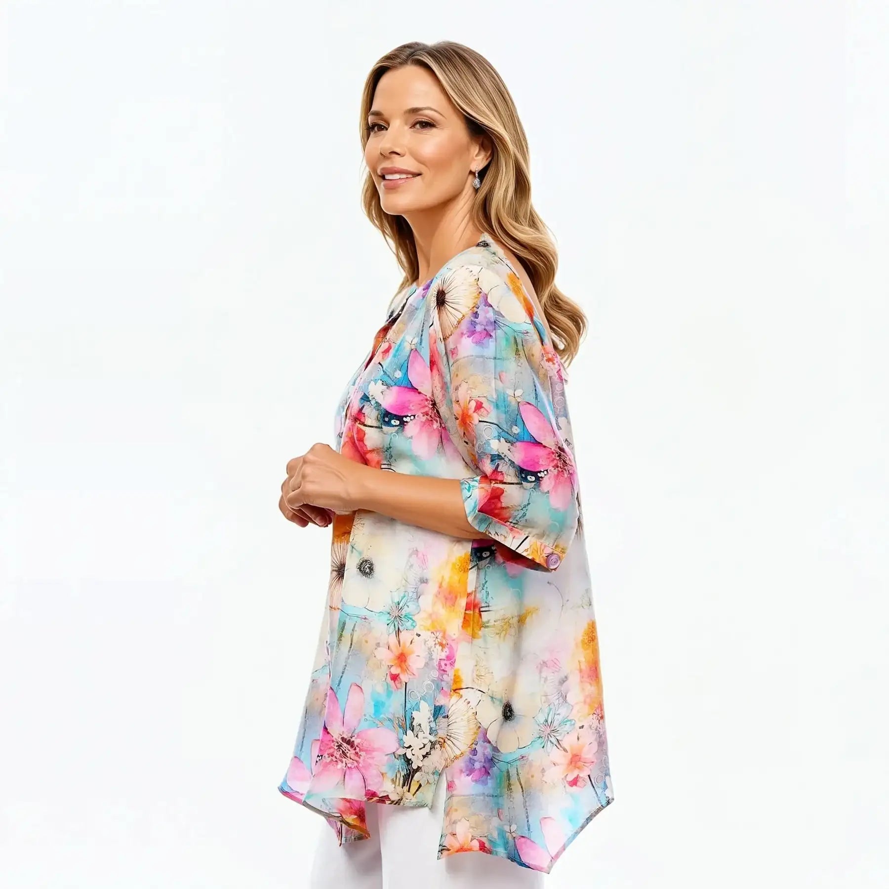 A-Line Shirt | Tunic Blouse Top (Zen)
