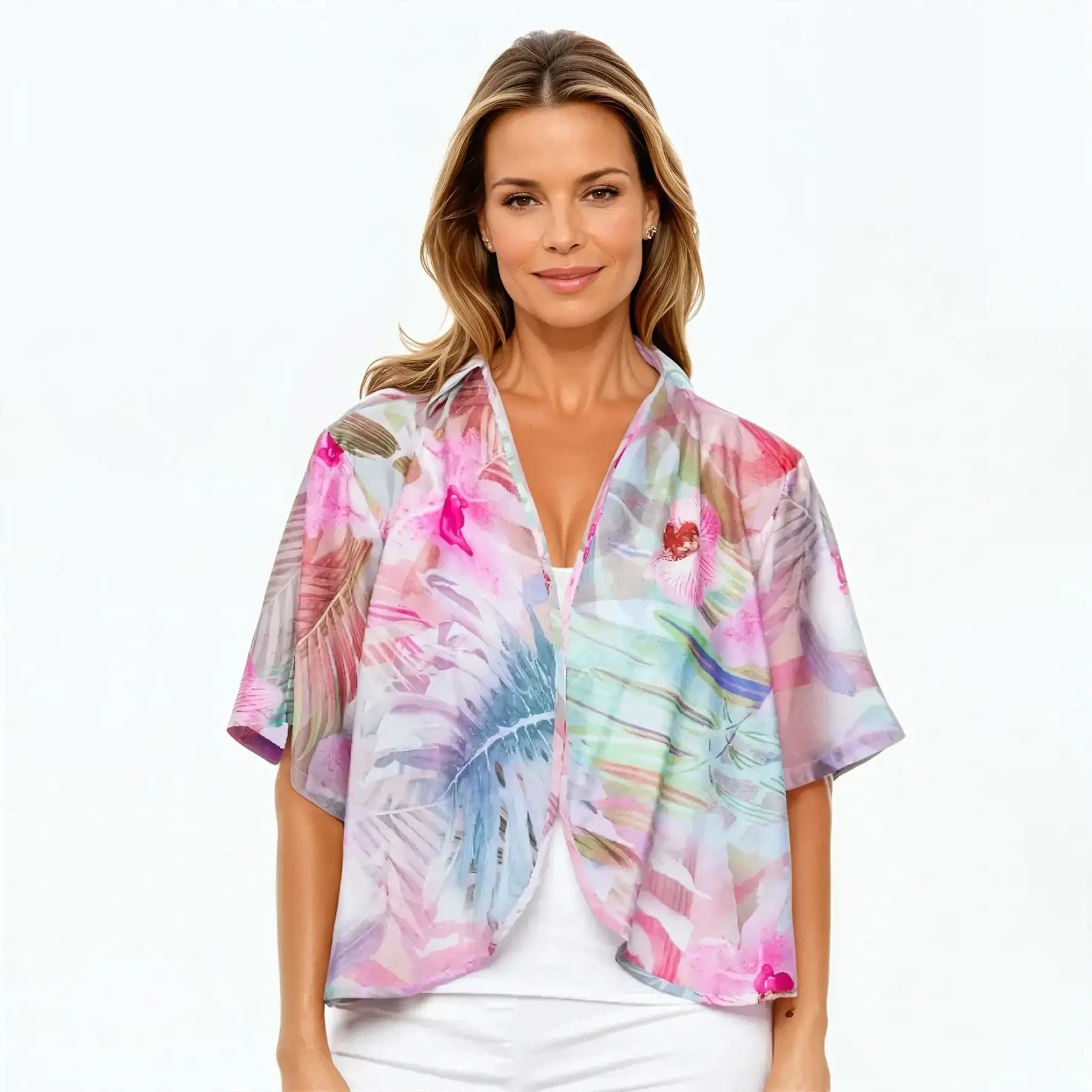 Bolero Jacket | Silk Shrug Top (Orchid)