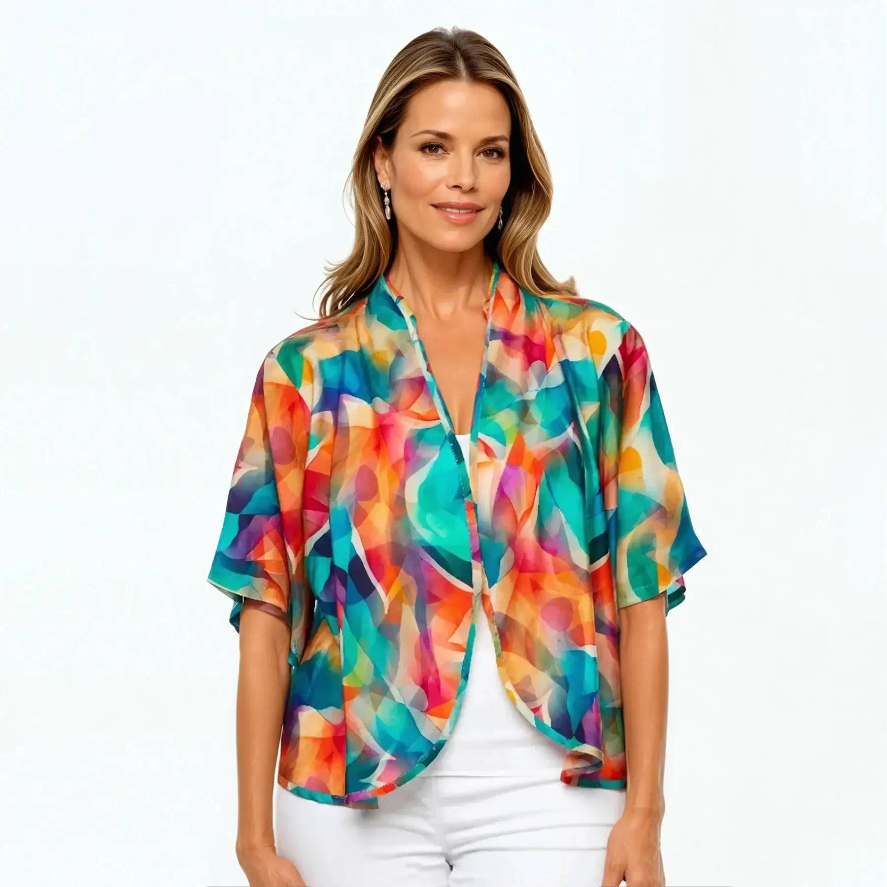 Bolero Jacket | Silk Shrug Top (Shine)