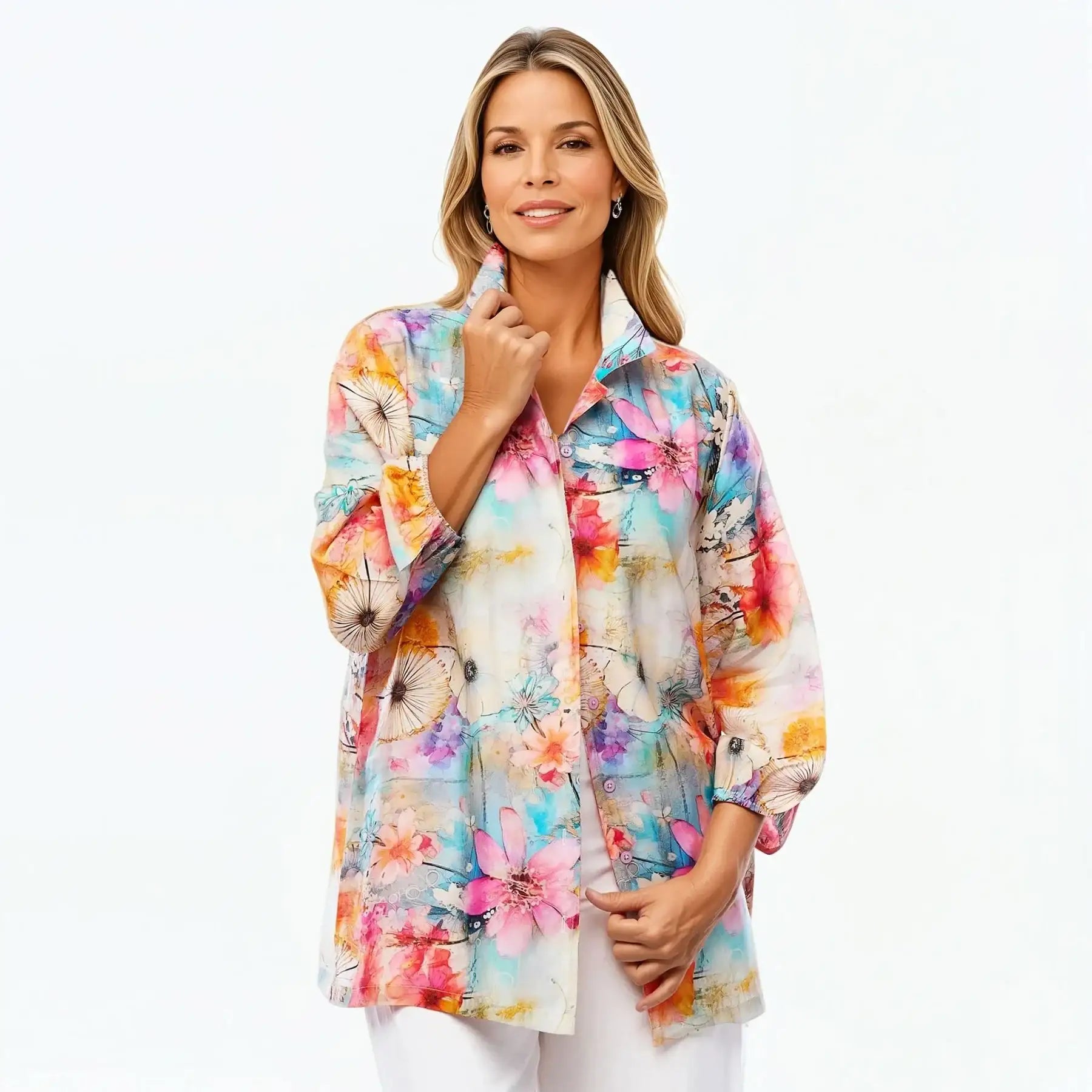 Collared Silk Shirt (Zen)