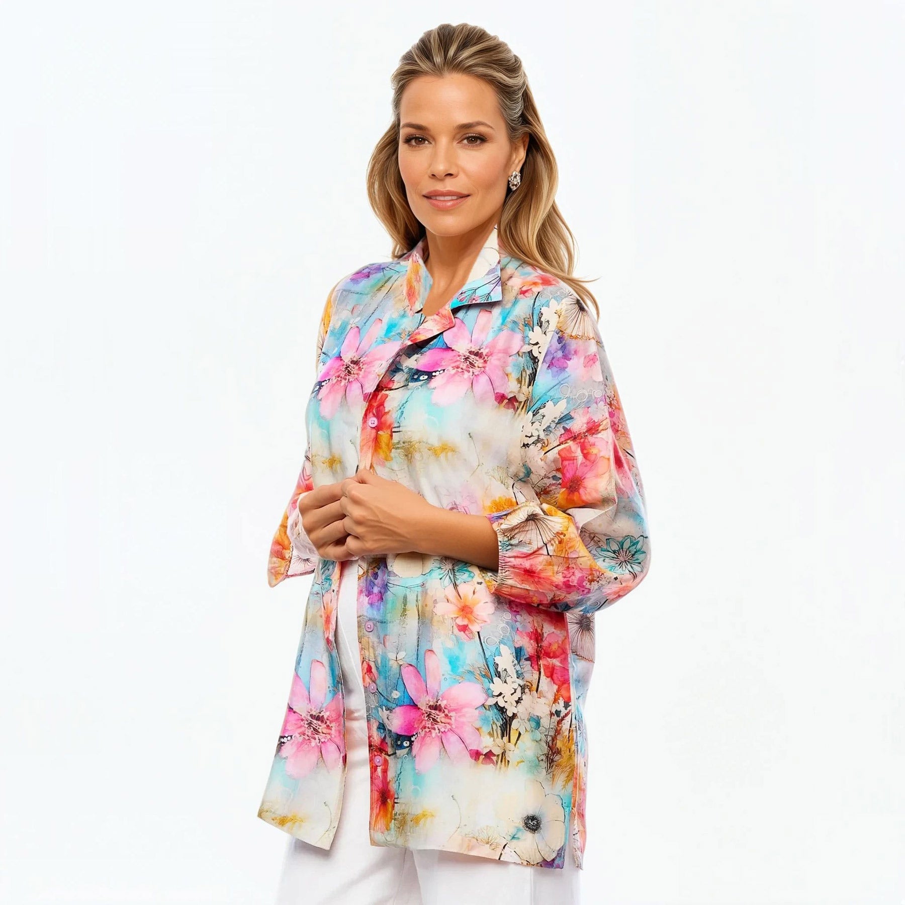 Collared Silk Shirt (Zen)