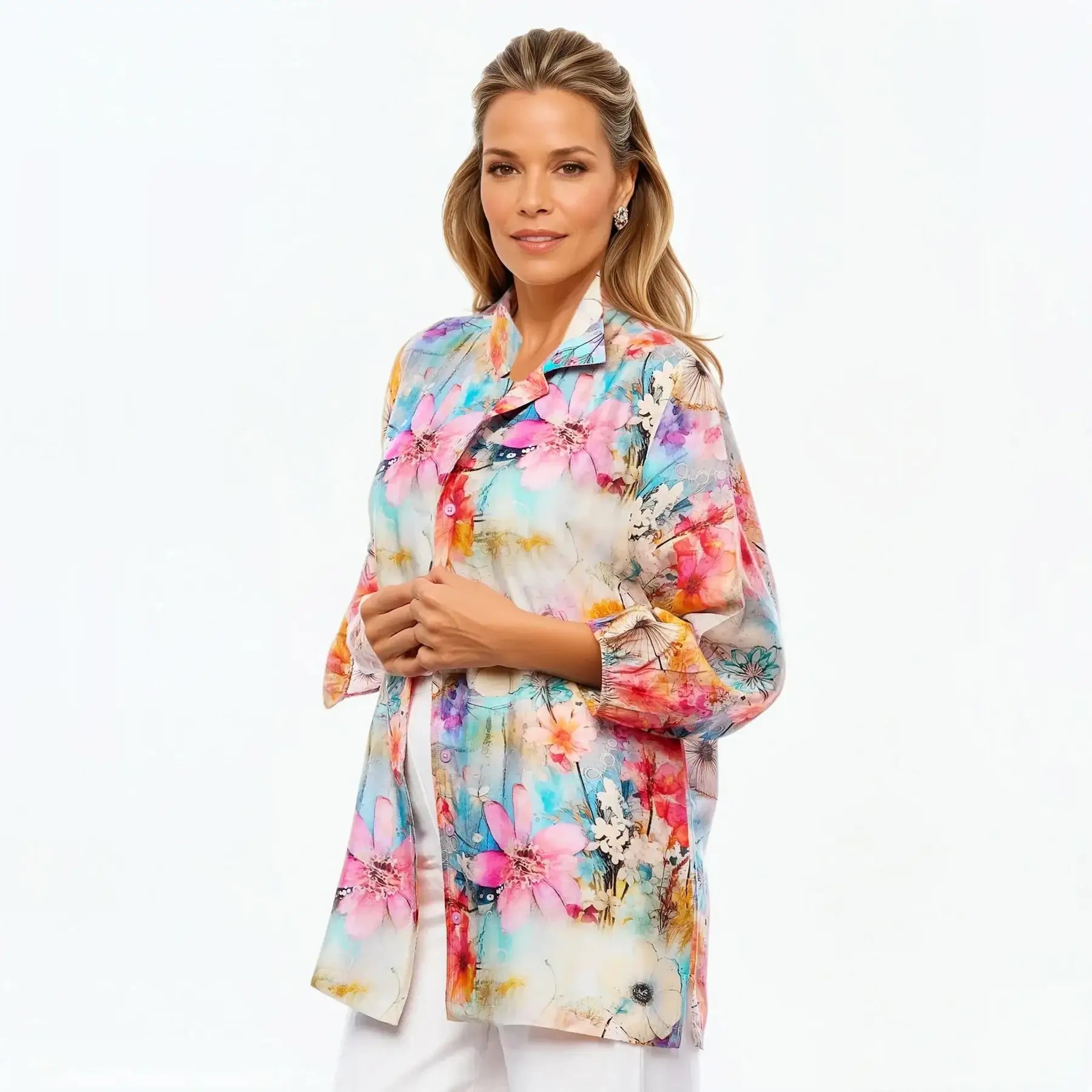 Collared Silk Shirt (Zen)