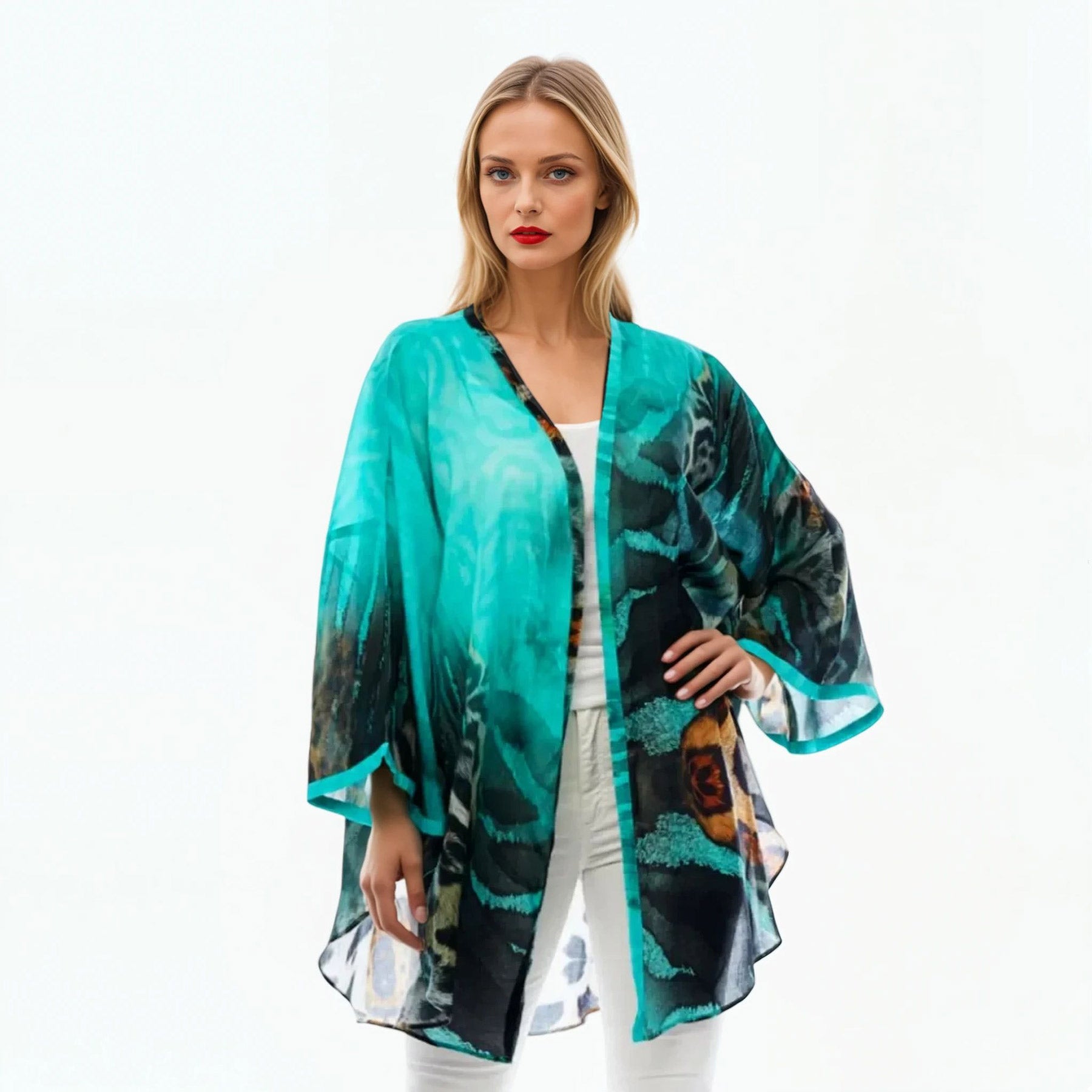 Kimono Beach Cover-Up (Jungle)