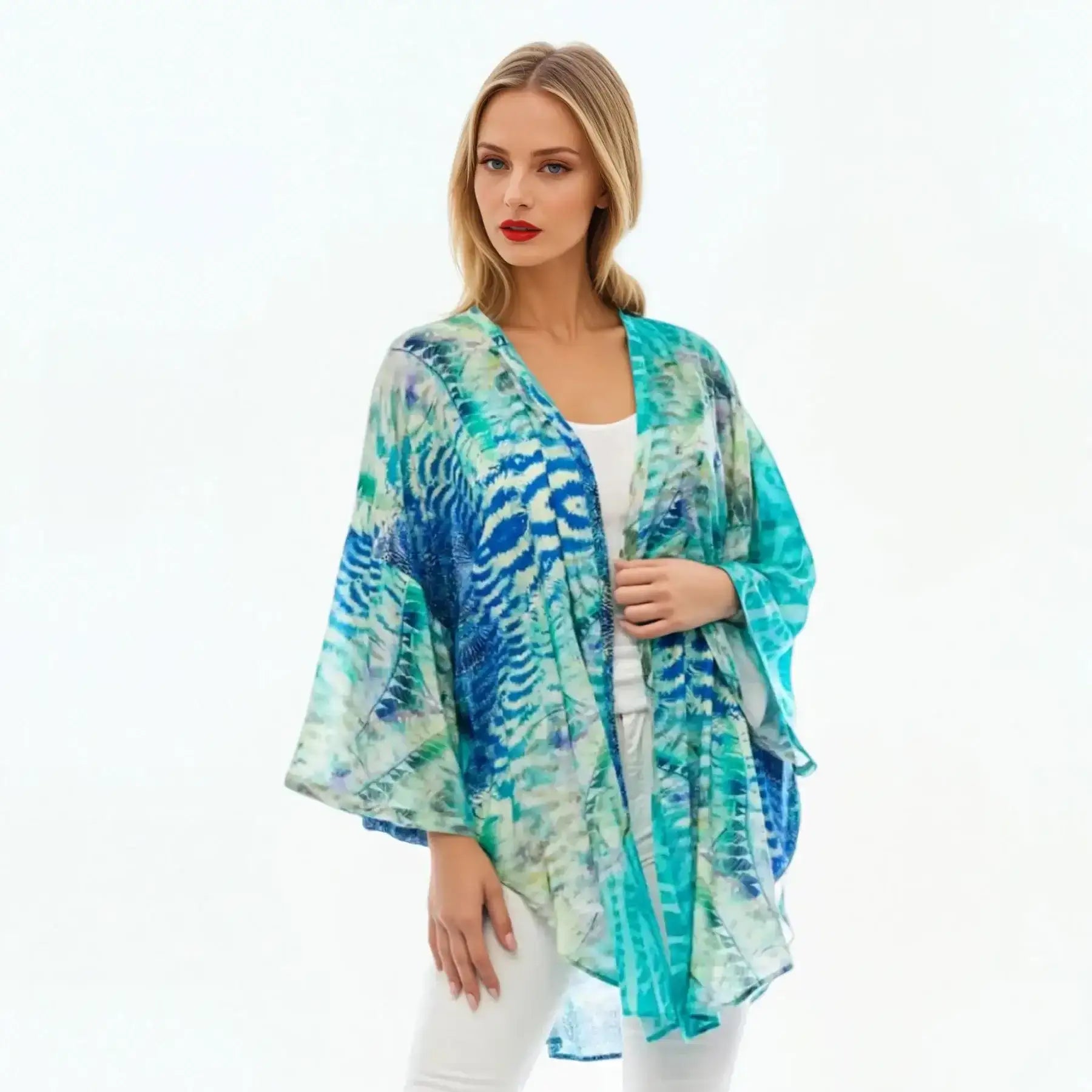 Kimono Beach Cover-Up (Marine)