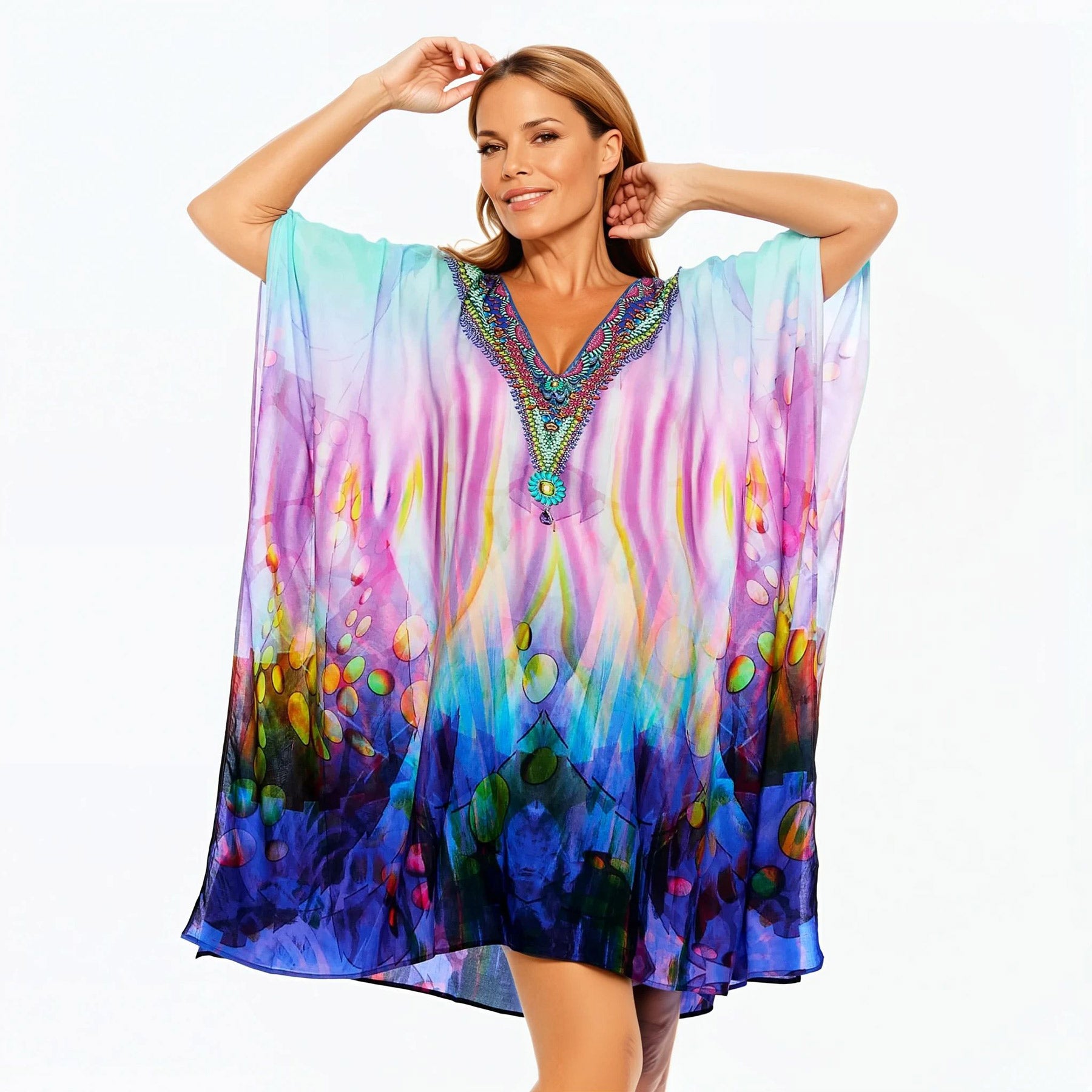 Mini Kaftan Dress (Opulence)