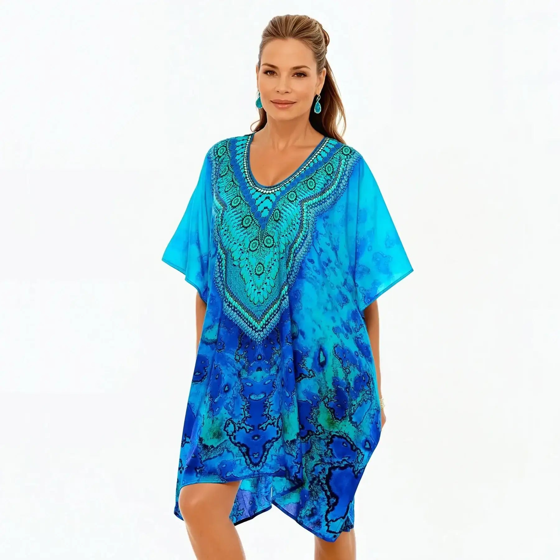 Mini Kaftan Dress (Reef)