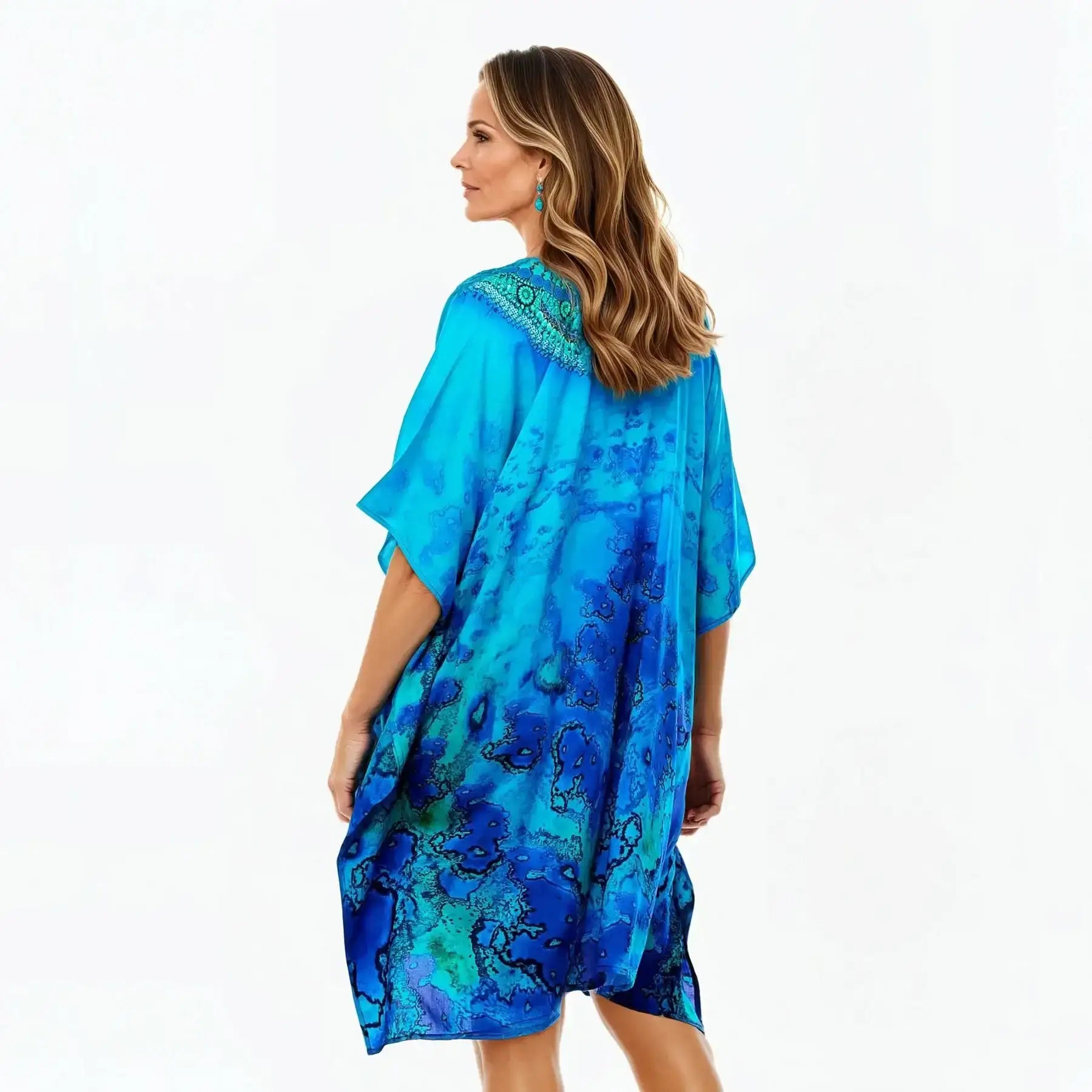 Mini Kaftan Dress (Reef)