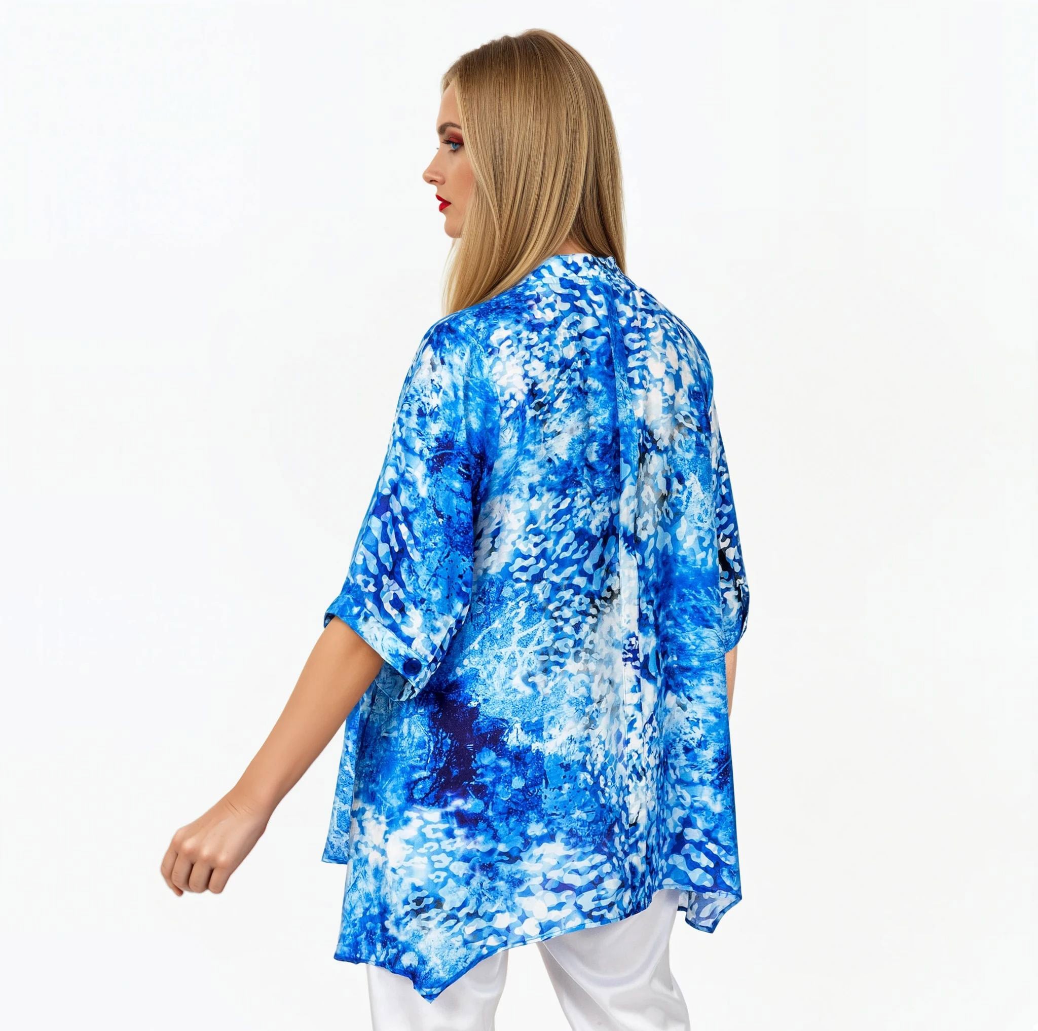 Claire Powell A-Line Shirt in Snowcat Print