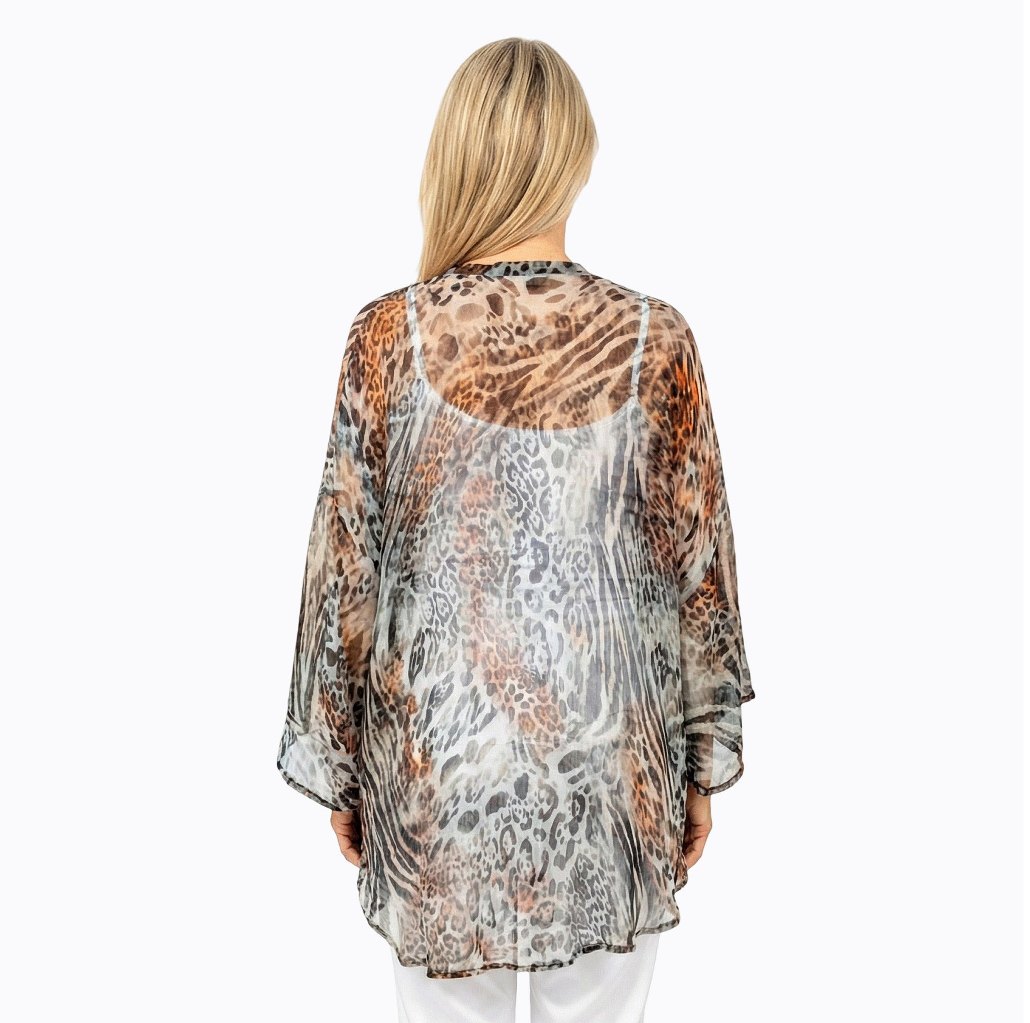 Claire Powell Chiffon Kimono Cover-Up (Jungle)