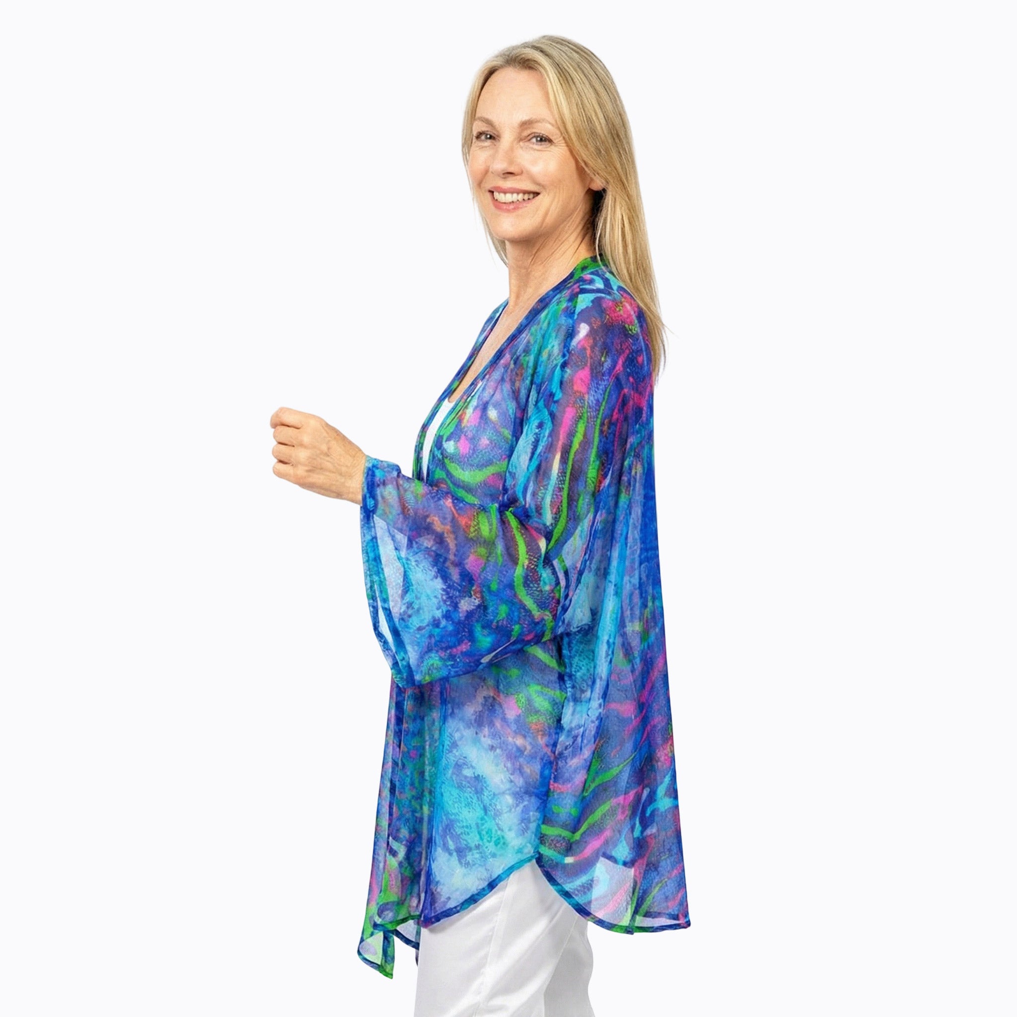 Claire Powell Chiffon Kimono Cover-Up (Mirage)