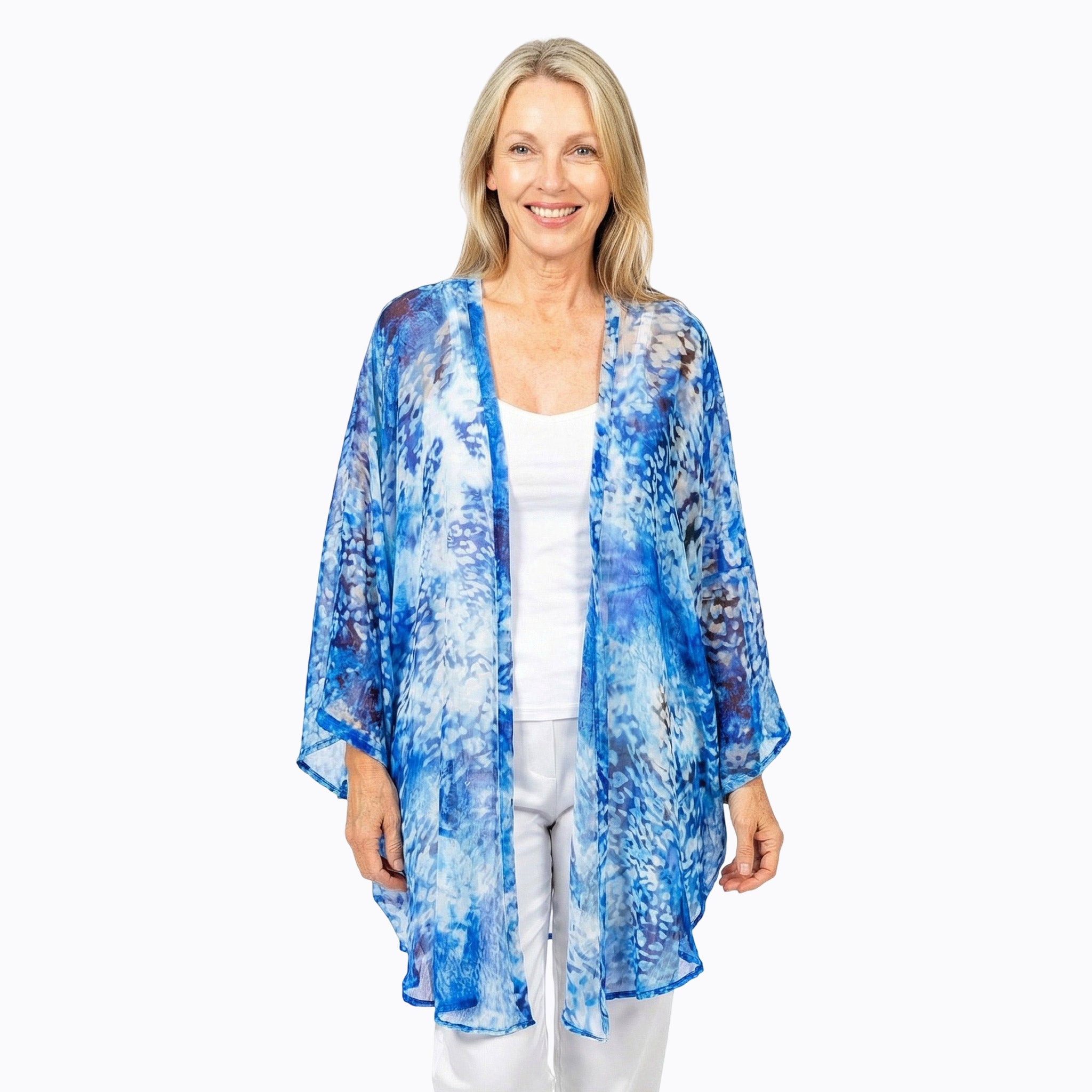 Claire Powell Chiffon Kimono Cover-Up (Snowcat)