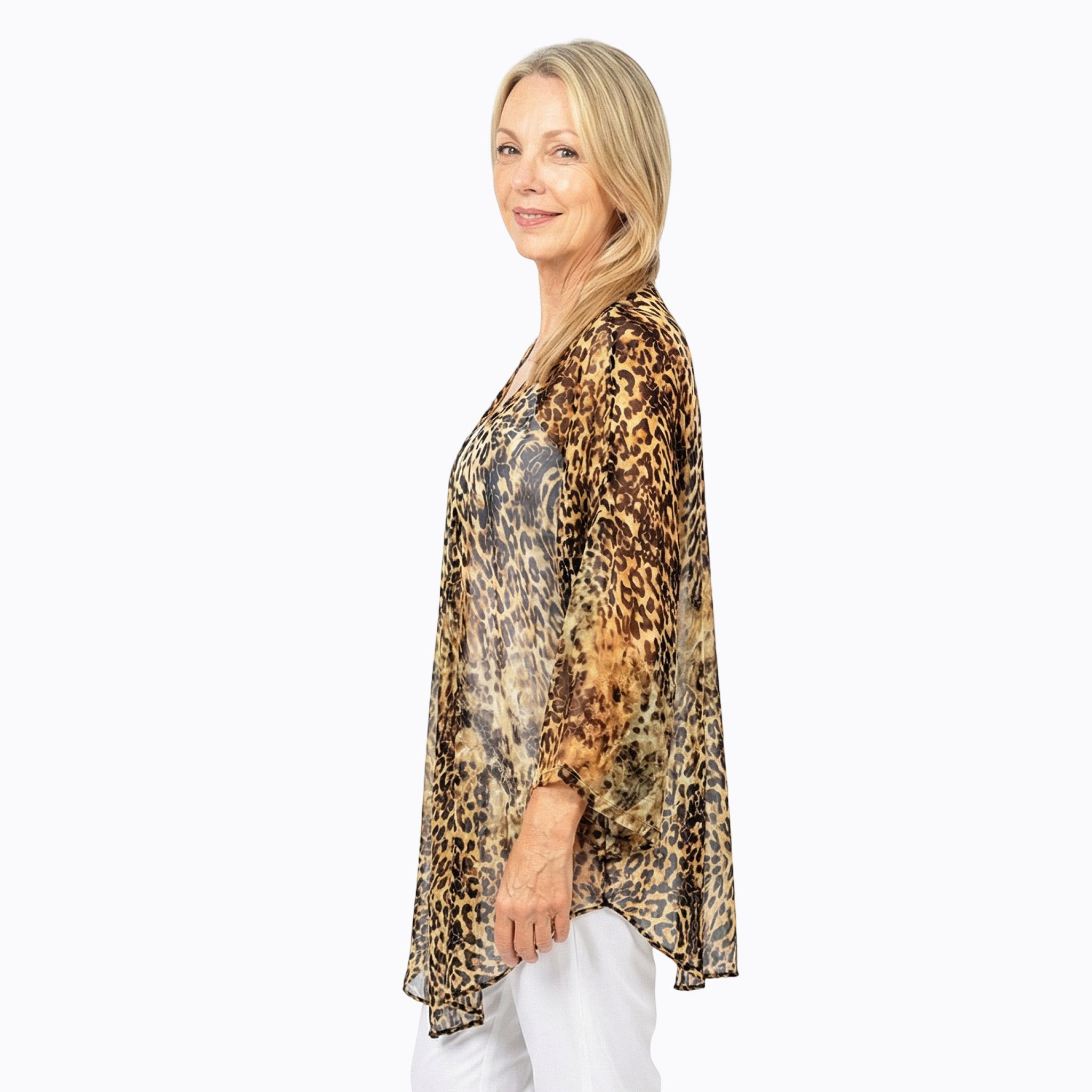 Claire Powell Cotton Chiffon Kimono Cover-Up (Wilden)