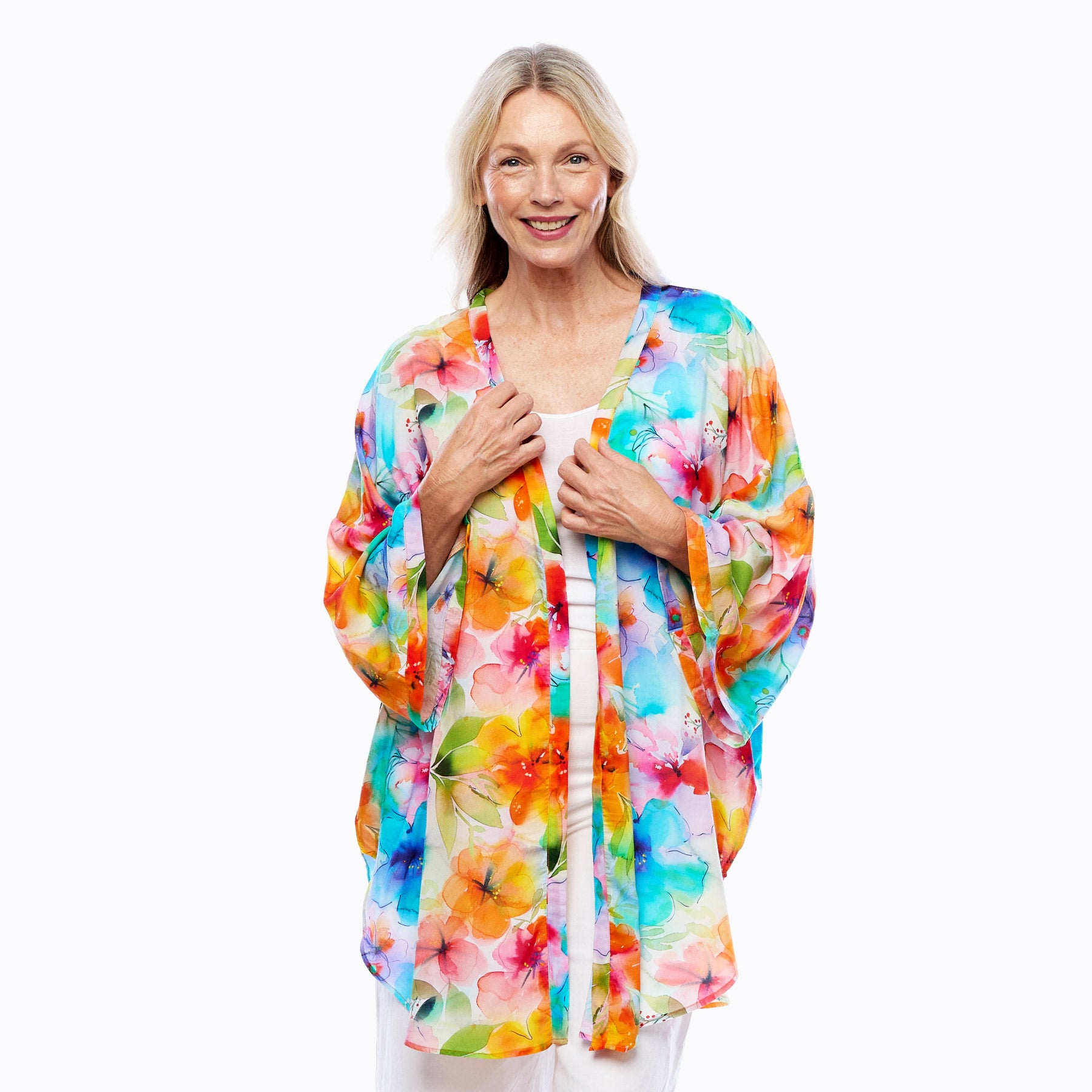 Modal Kimono Cover-Up (Blushing)