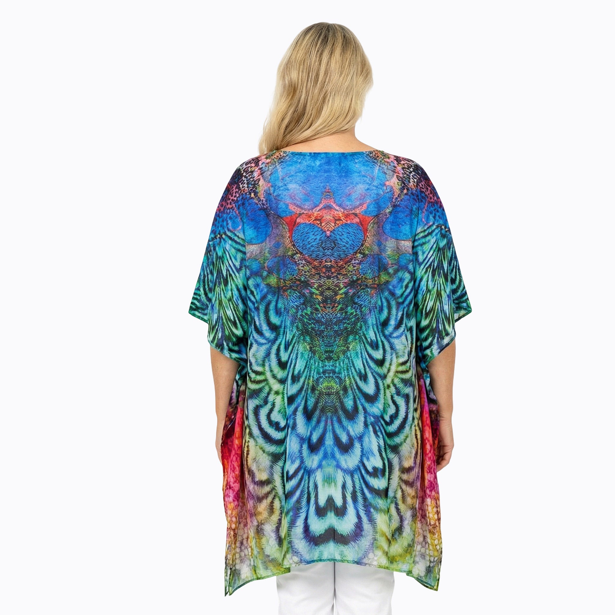 Claire Powell Plus Size Kaftan Top (Aves)