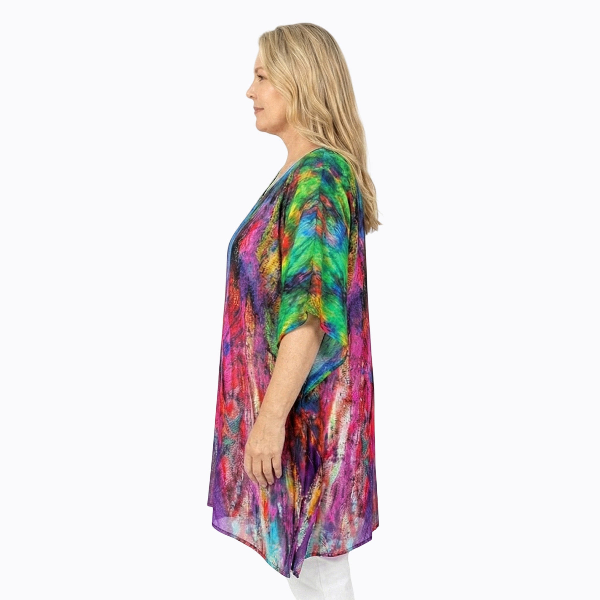 Claire Powell Plus Size Kaftan Top (Carnival)