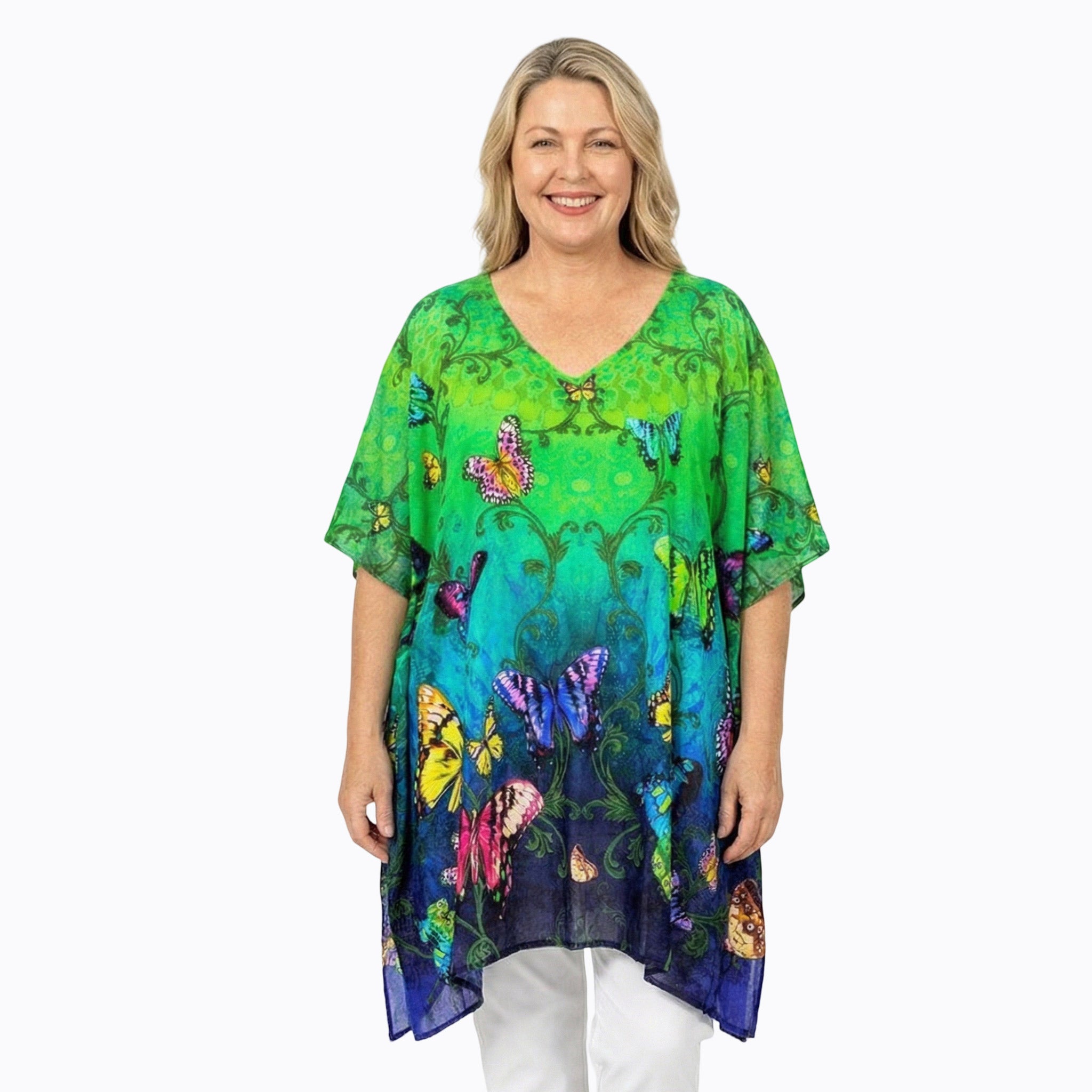 Claire Powell Plus Size Kaftan Top (Flutter)