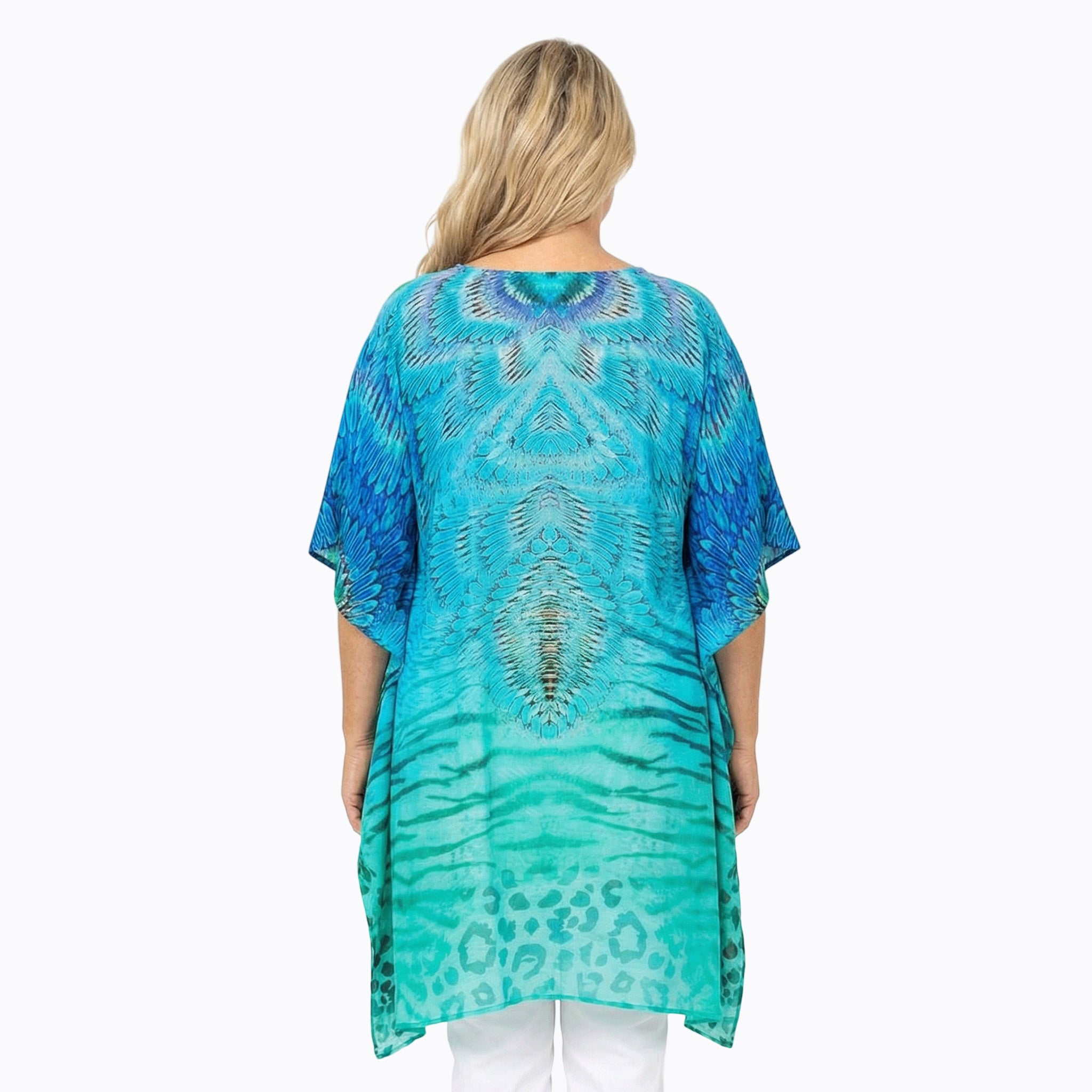 Claire Powell Plus Size Kaftan Top (Spray)