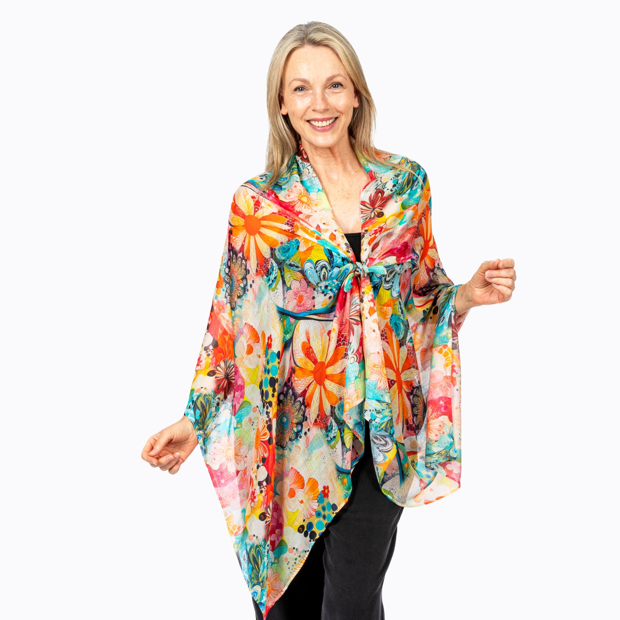 Claire Powell Silk Scarf (Geisha)