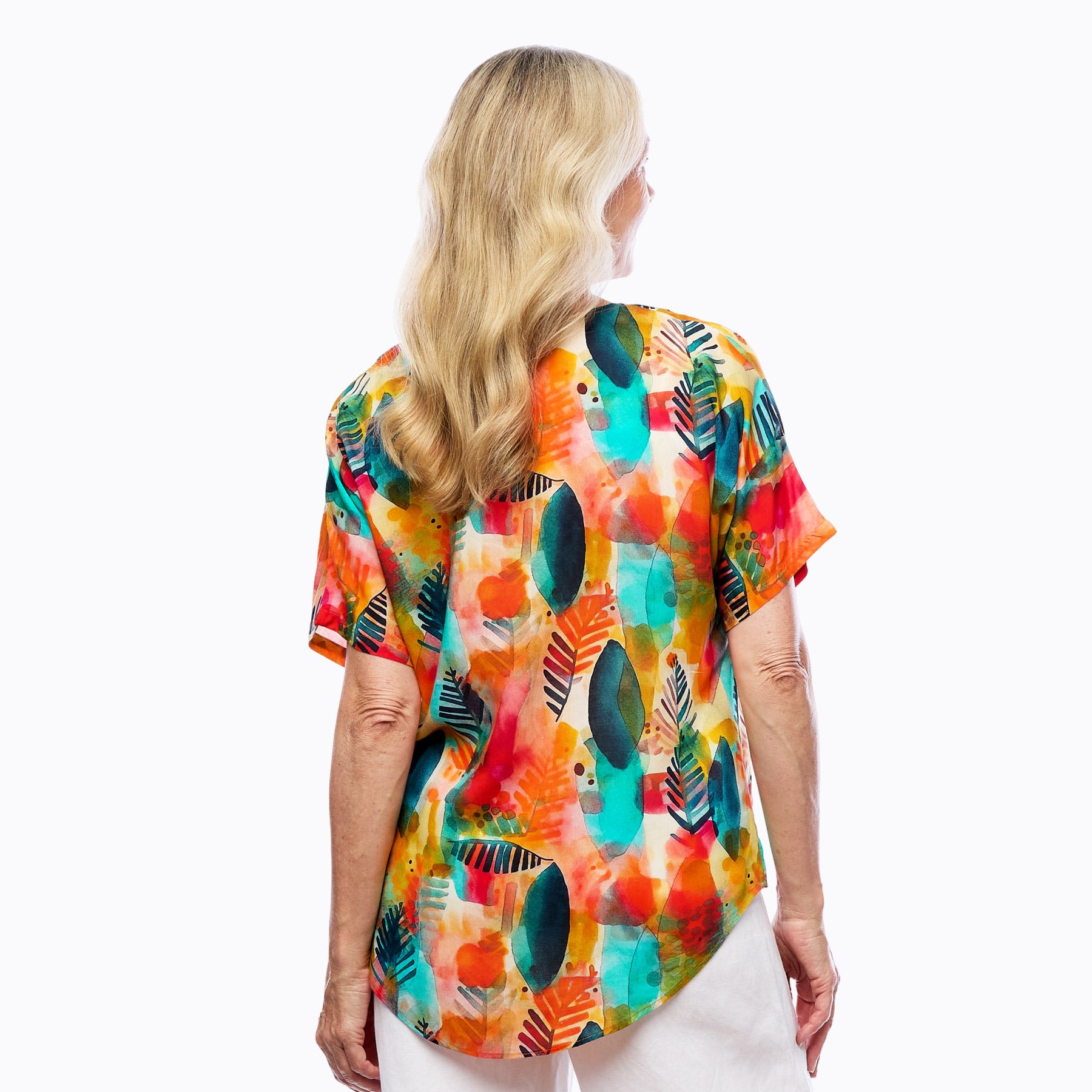 Claire Powell V-Neck T-Shirt (Tropicana)