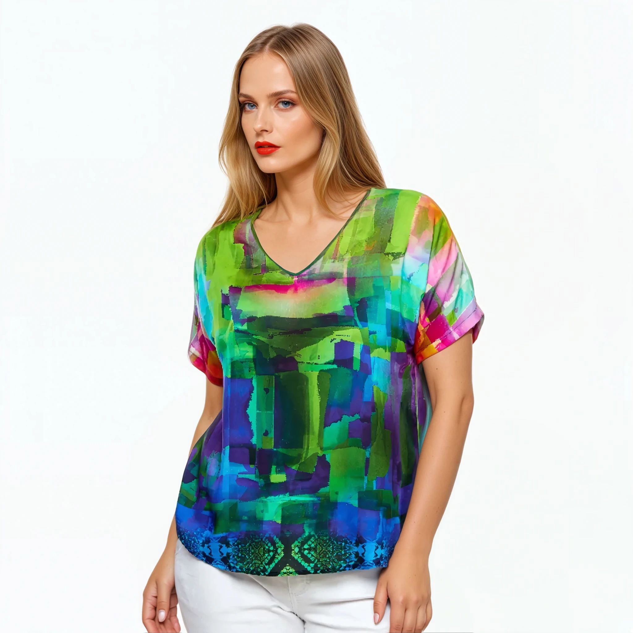 Claire Powell V-Neck T-Shirt (Dynamic)