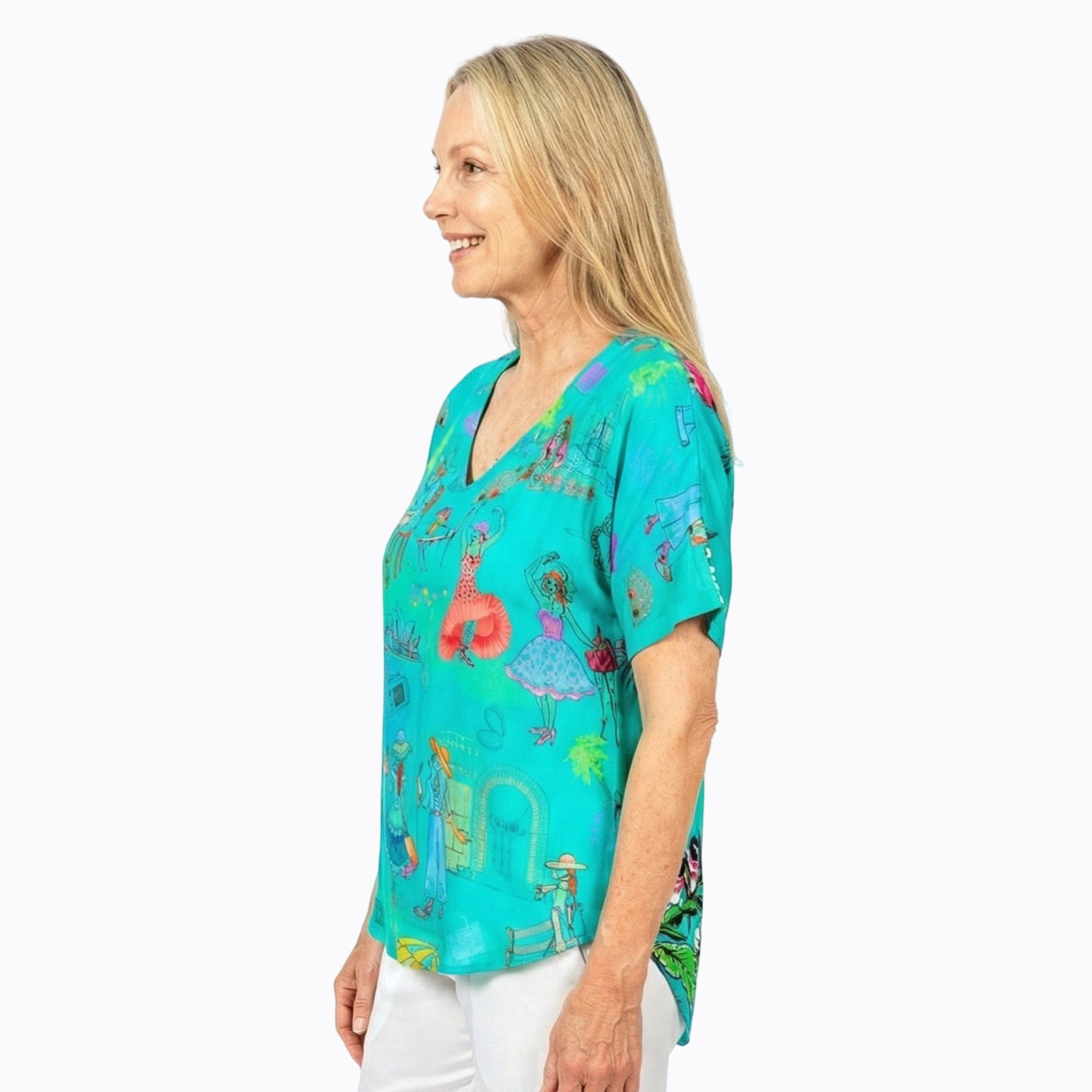 Claire Powell V-Neck T-Shirt (Sirens)
