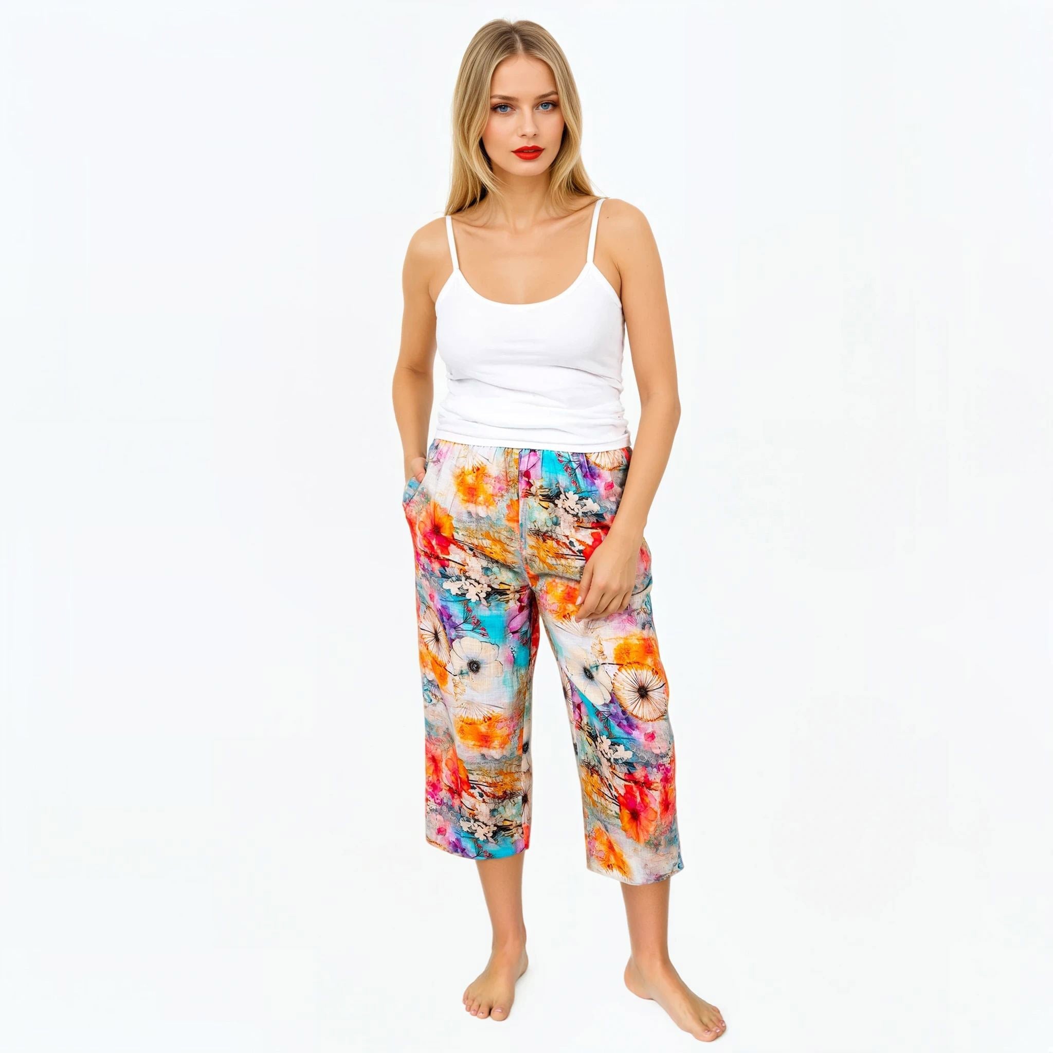 Crinkle Pull-On Pants