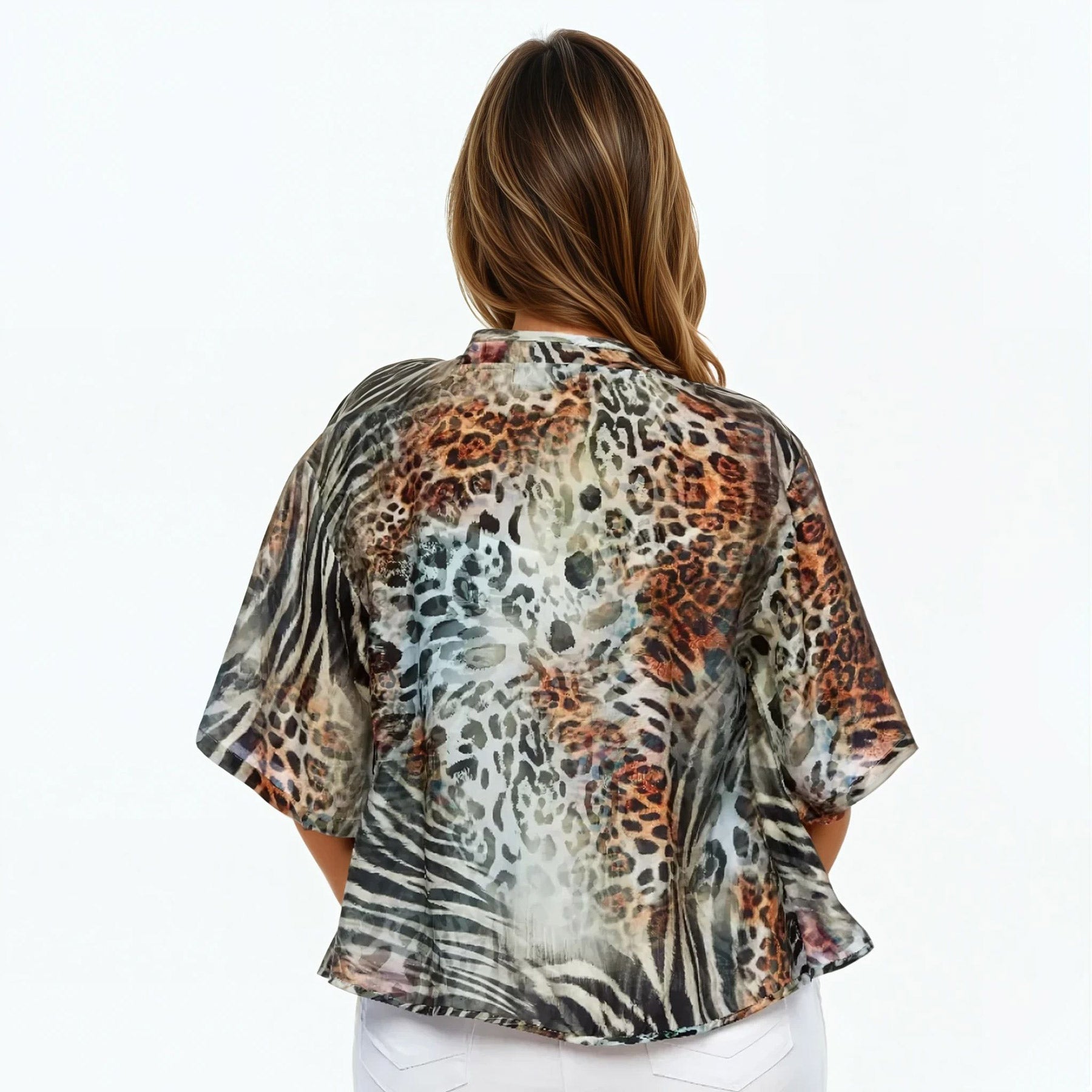 Bolero Jacket | Silk Shrug Top (Jungle)