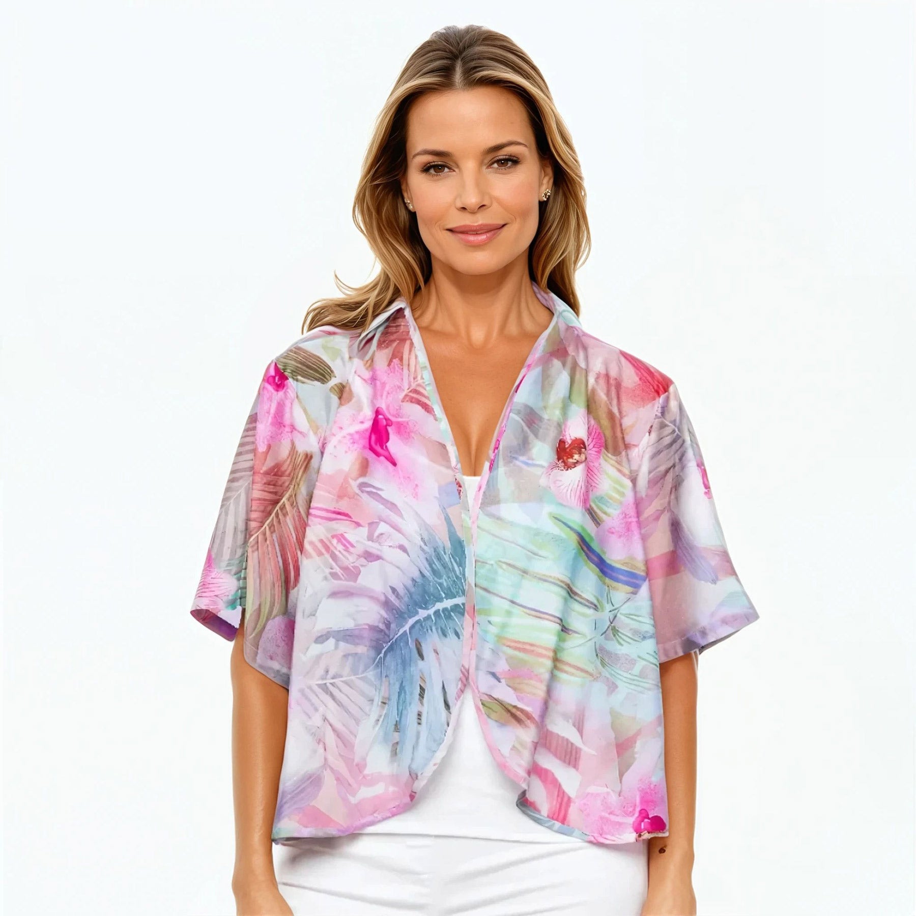 Bolero Jacket | Silk Shrug Top (Orchid)