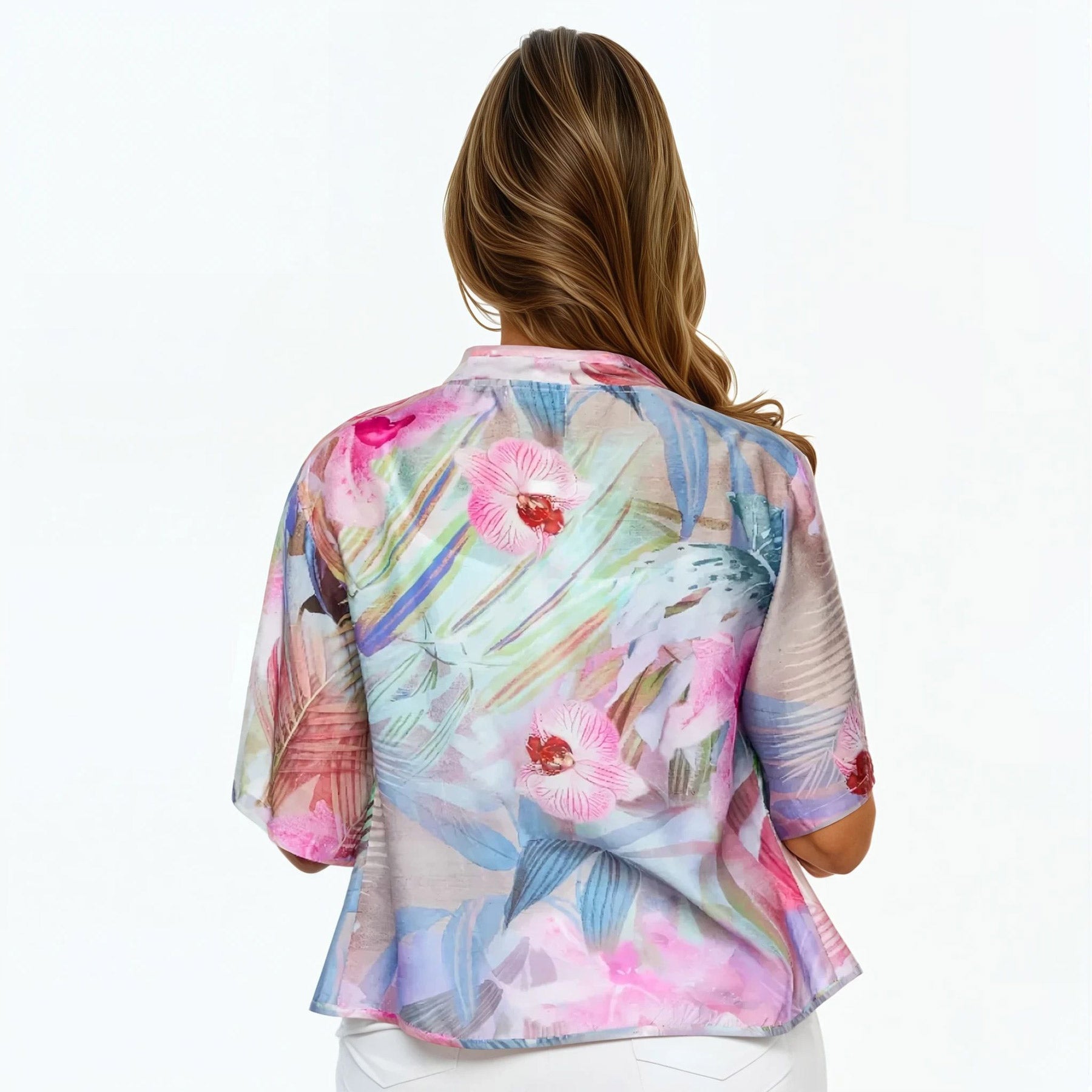 Bolero Jacket | Silk Shrug Top (Orchid)