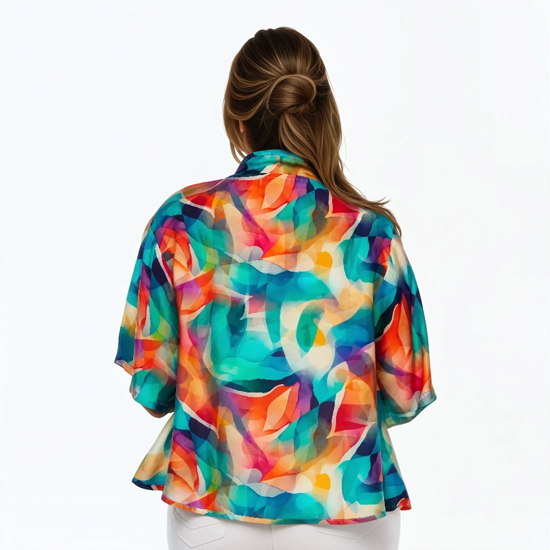 Bolero Jacket | Silk Shrug Top (Shine)