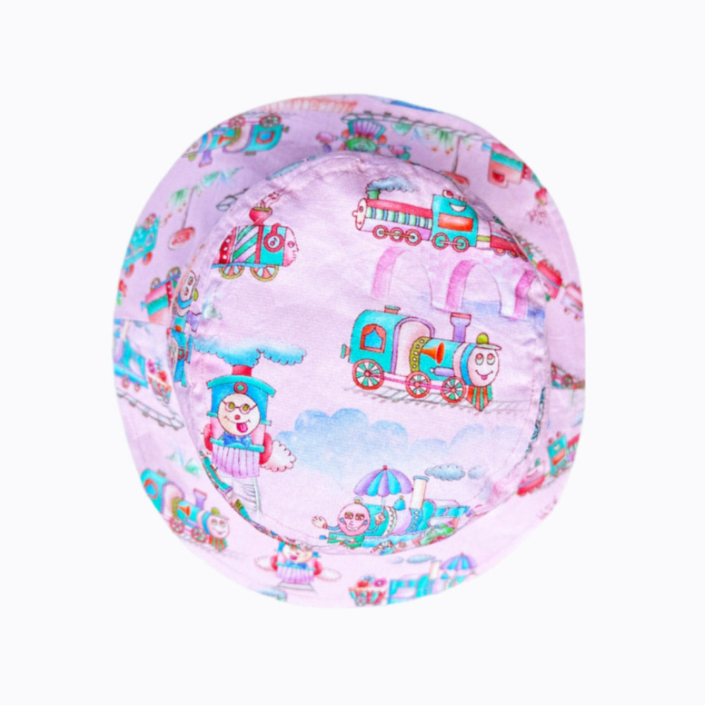 Claire Powell Bucket Hat (Baby Train Pink)