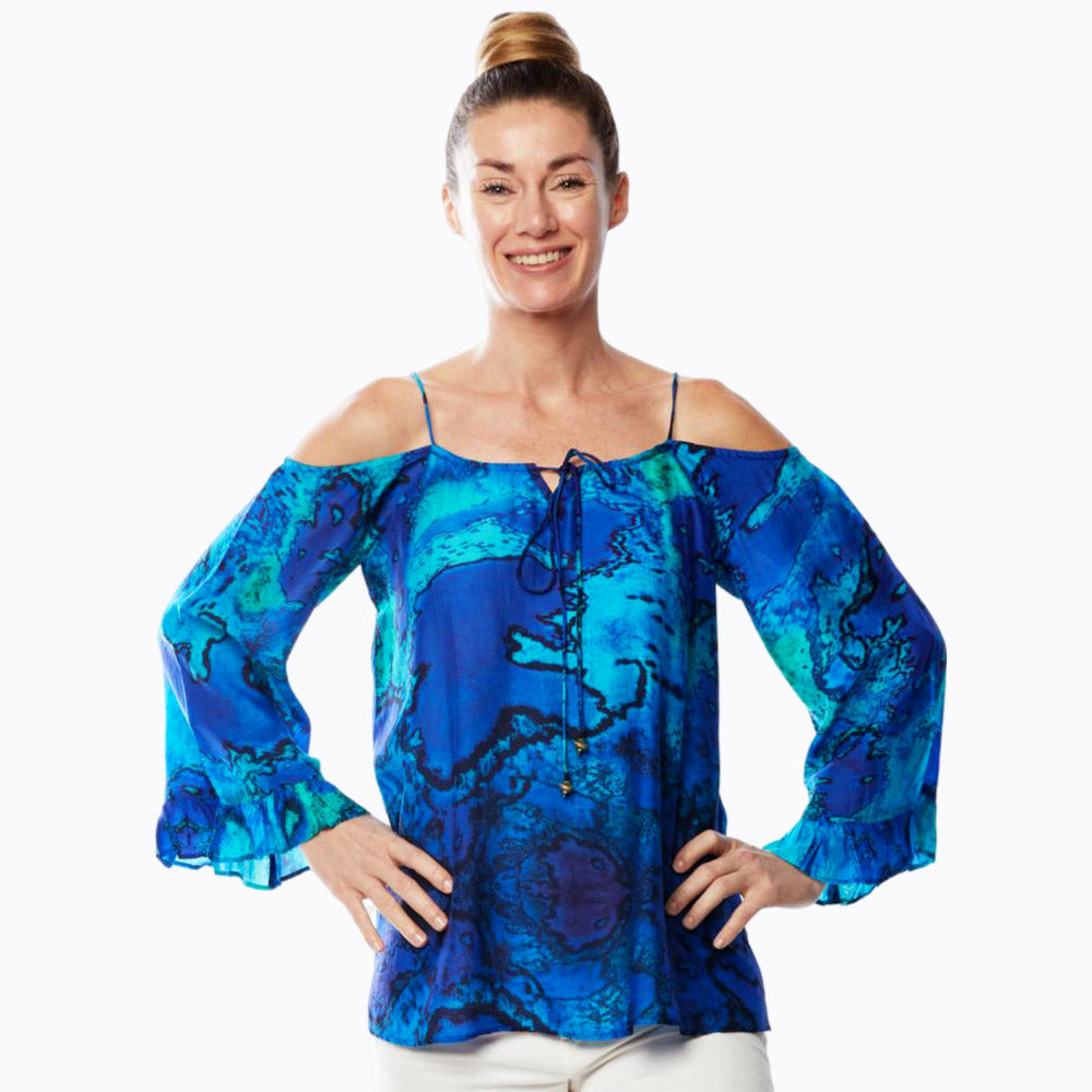 Claire Powell Pull Cord Top (Reef)