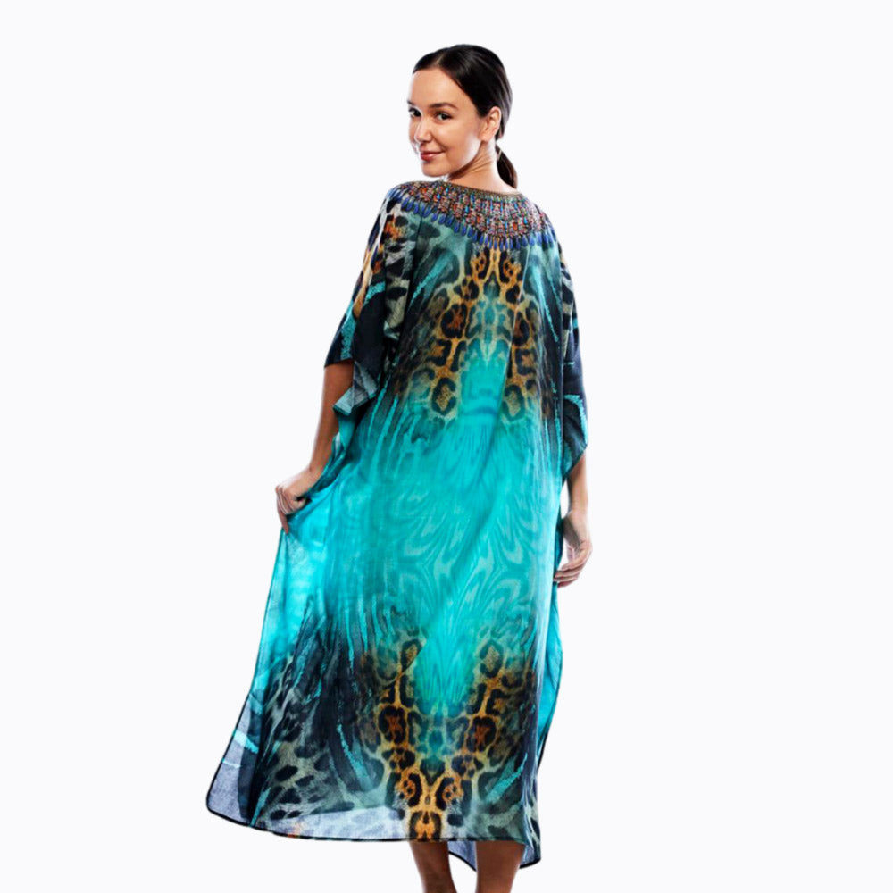 Claire Powell kaftan dress (jungle)