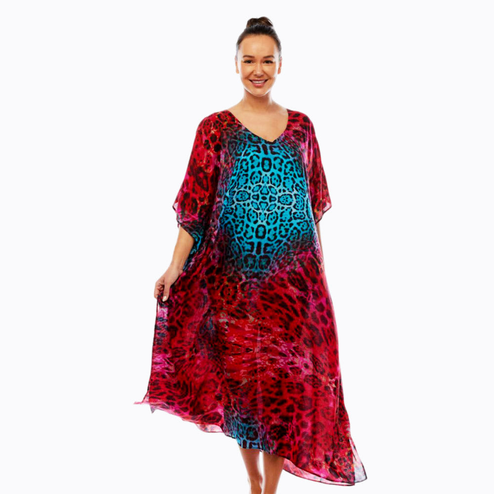 Claire Powell midi kaftan dress (empire)