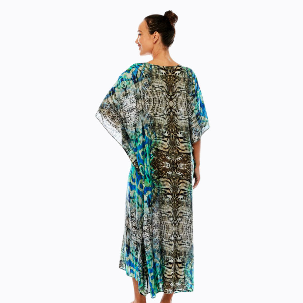 Claire Powell midi kaftan dress (vision)