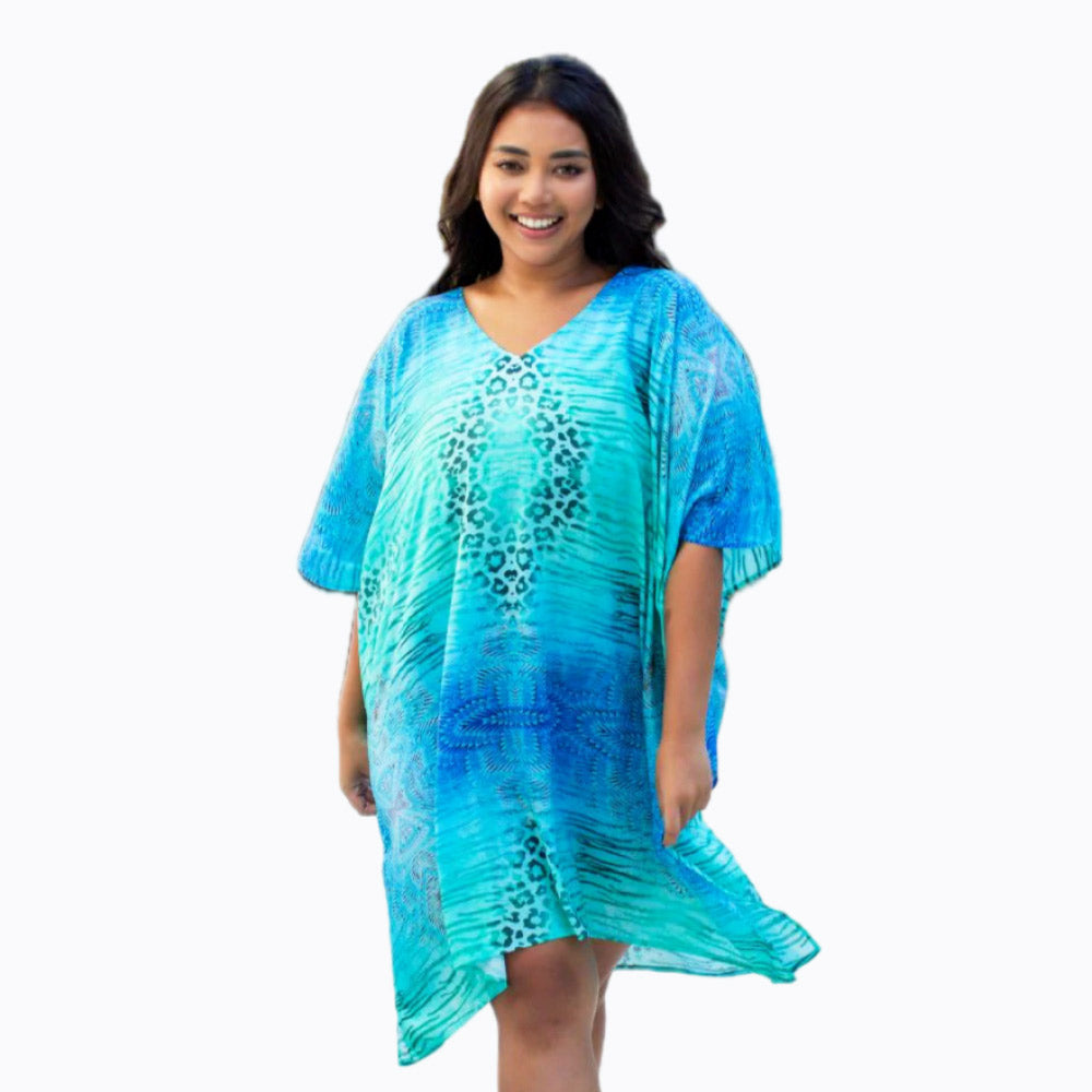 Claire Powell mini kaftan dress or plus size cover-up (spray)