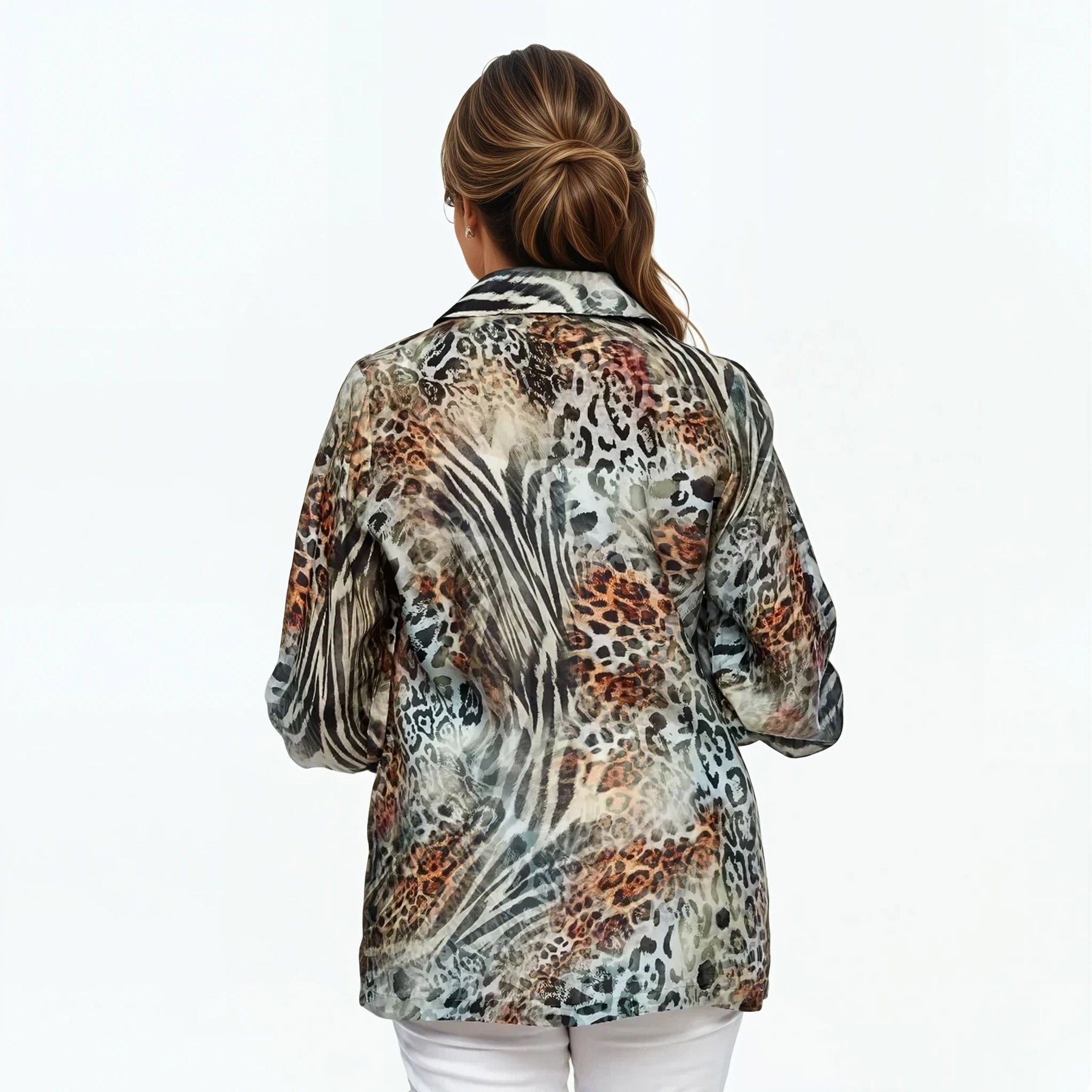 Collard Silk Shirt (Jungle)