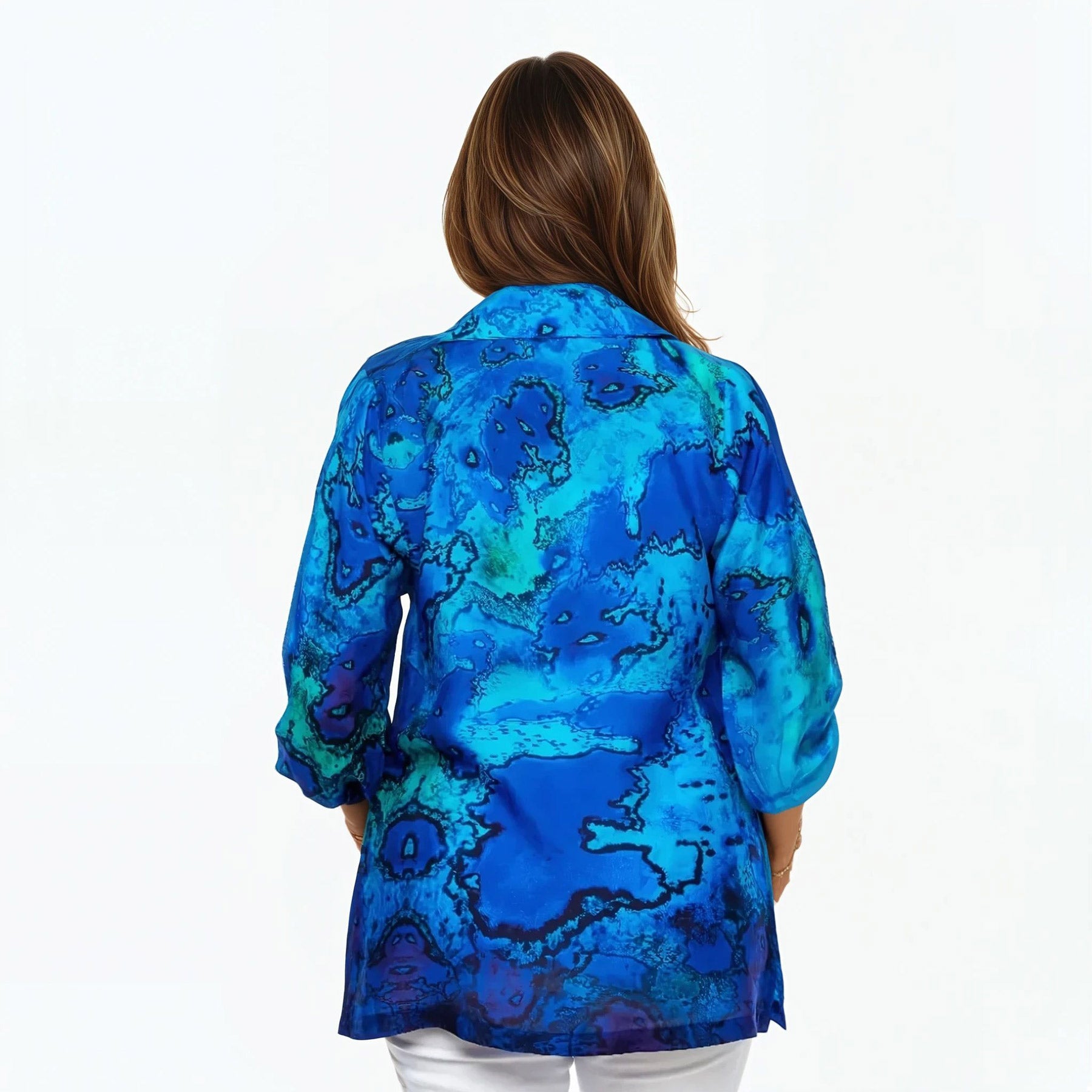 Collared Silk Shirt (Reef)