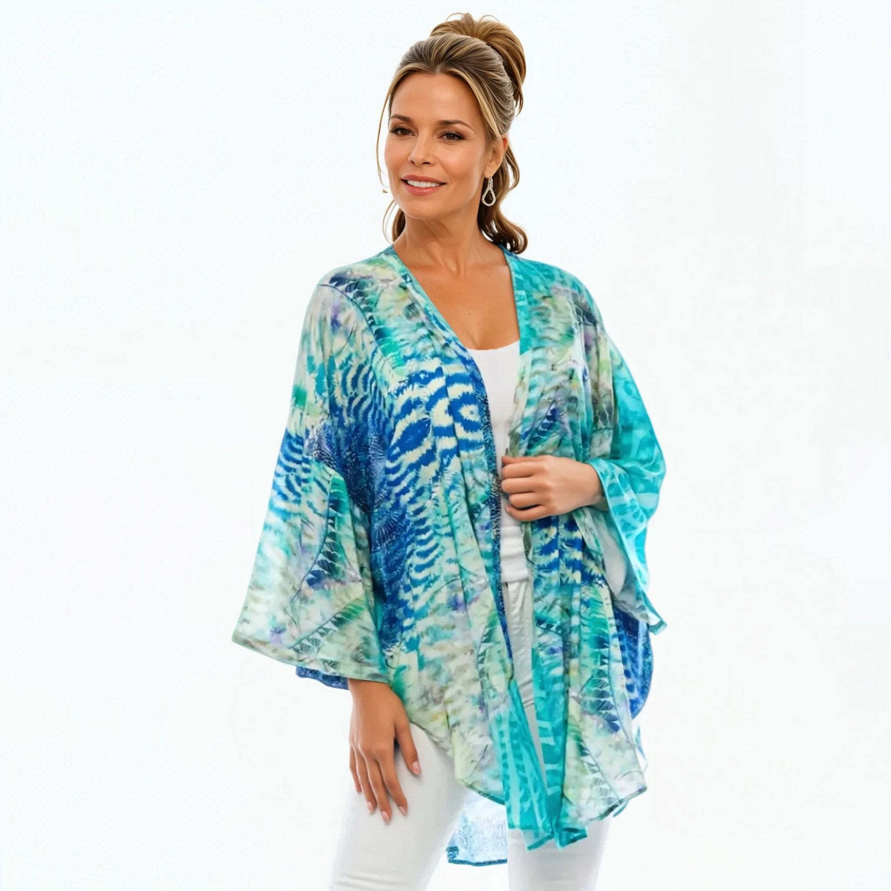 Kimono Beach Cover-Up (Marine)