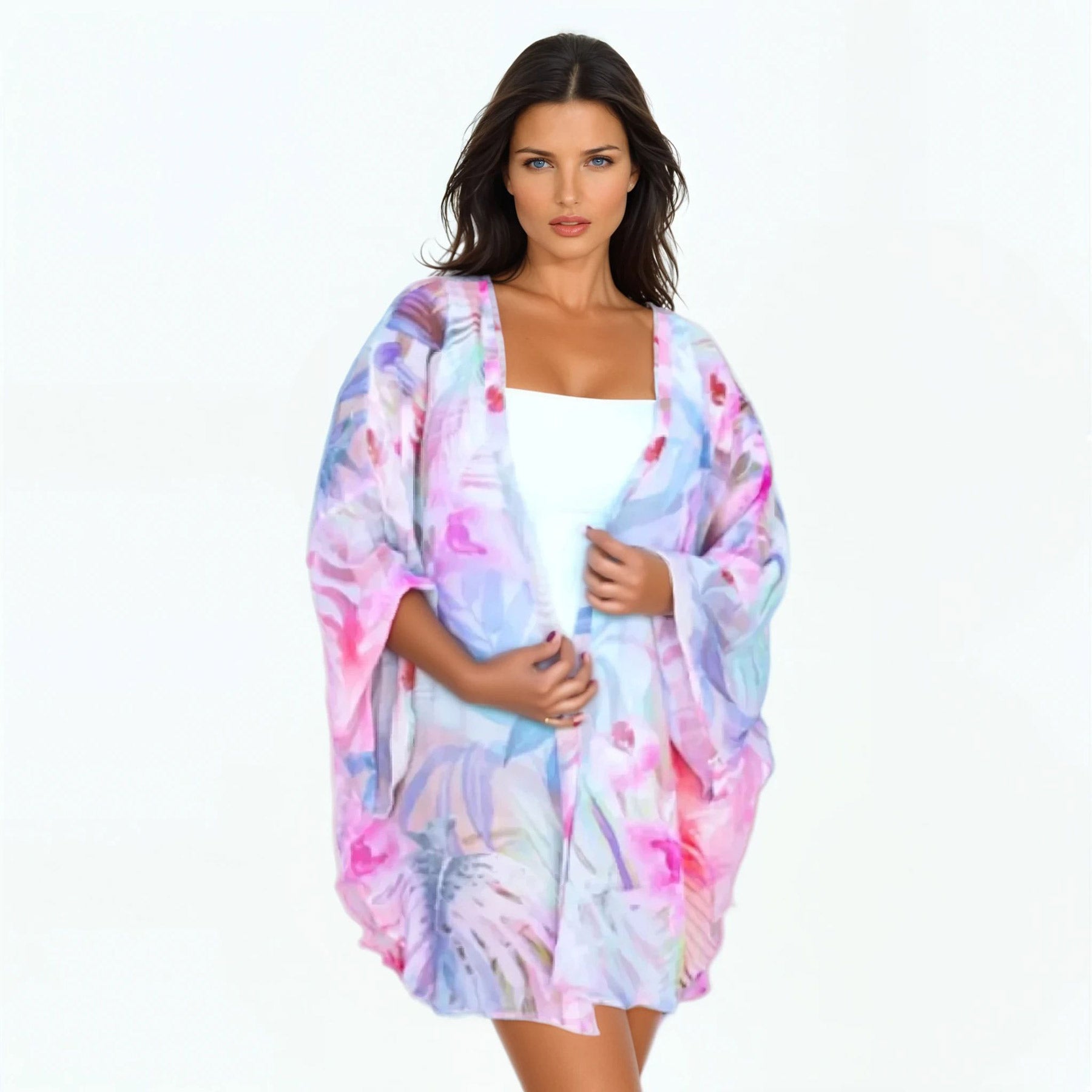 Kimono Beach Cover-Up  (Orchid)