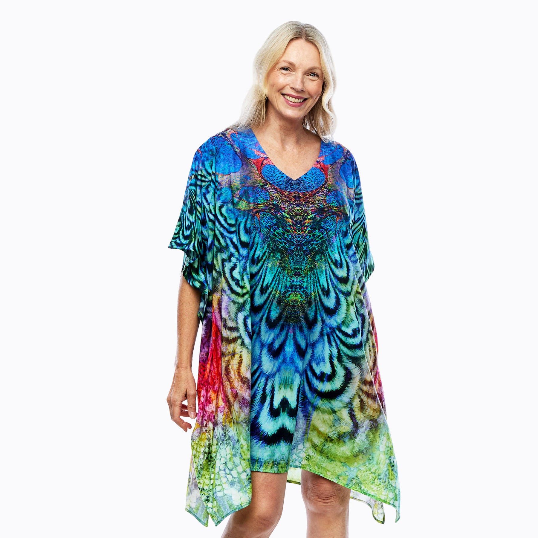 Mini Kaftan Dress | Short Kaftan Top (aves)