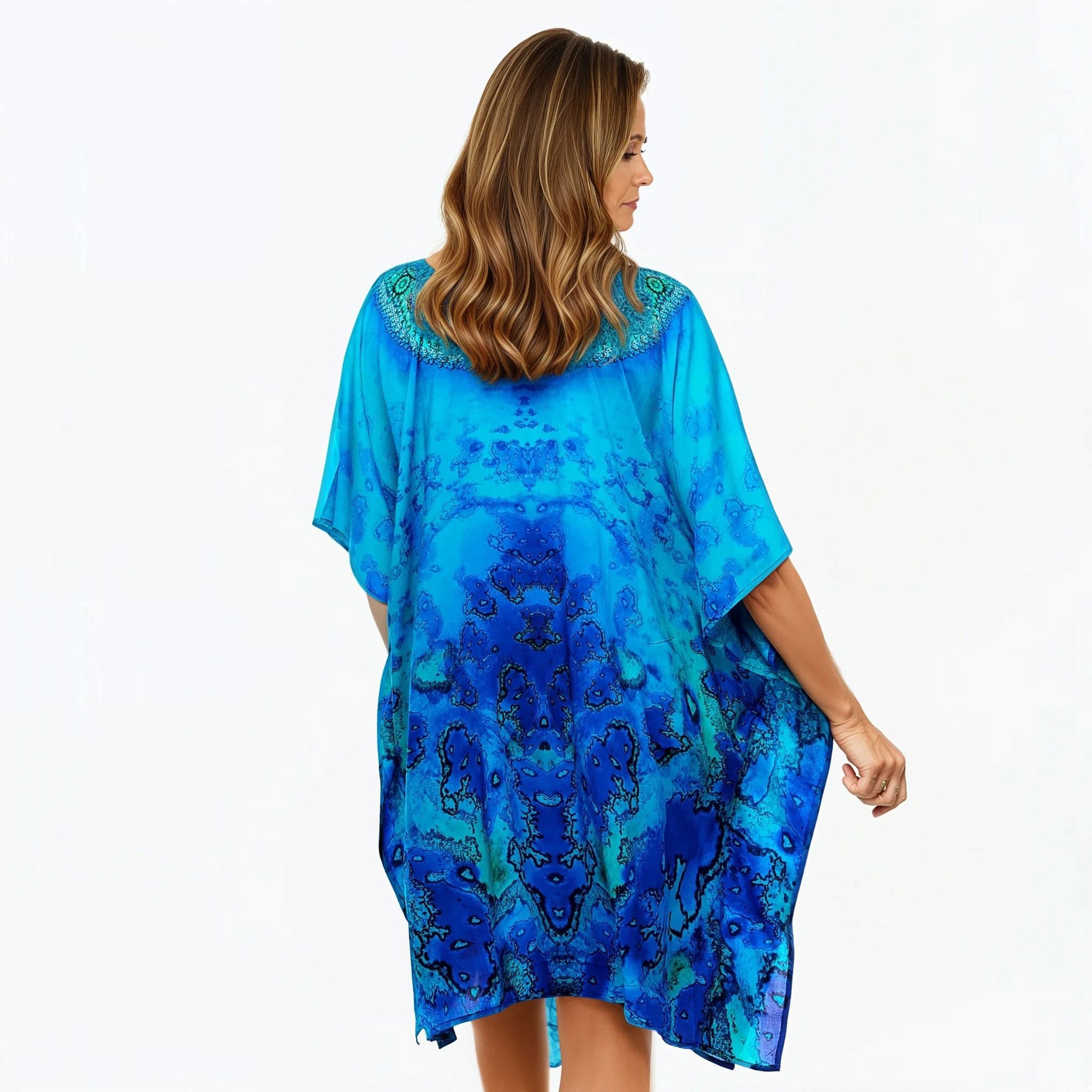 Mini Kaftan Dress (Reef)