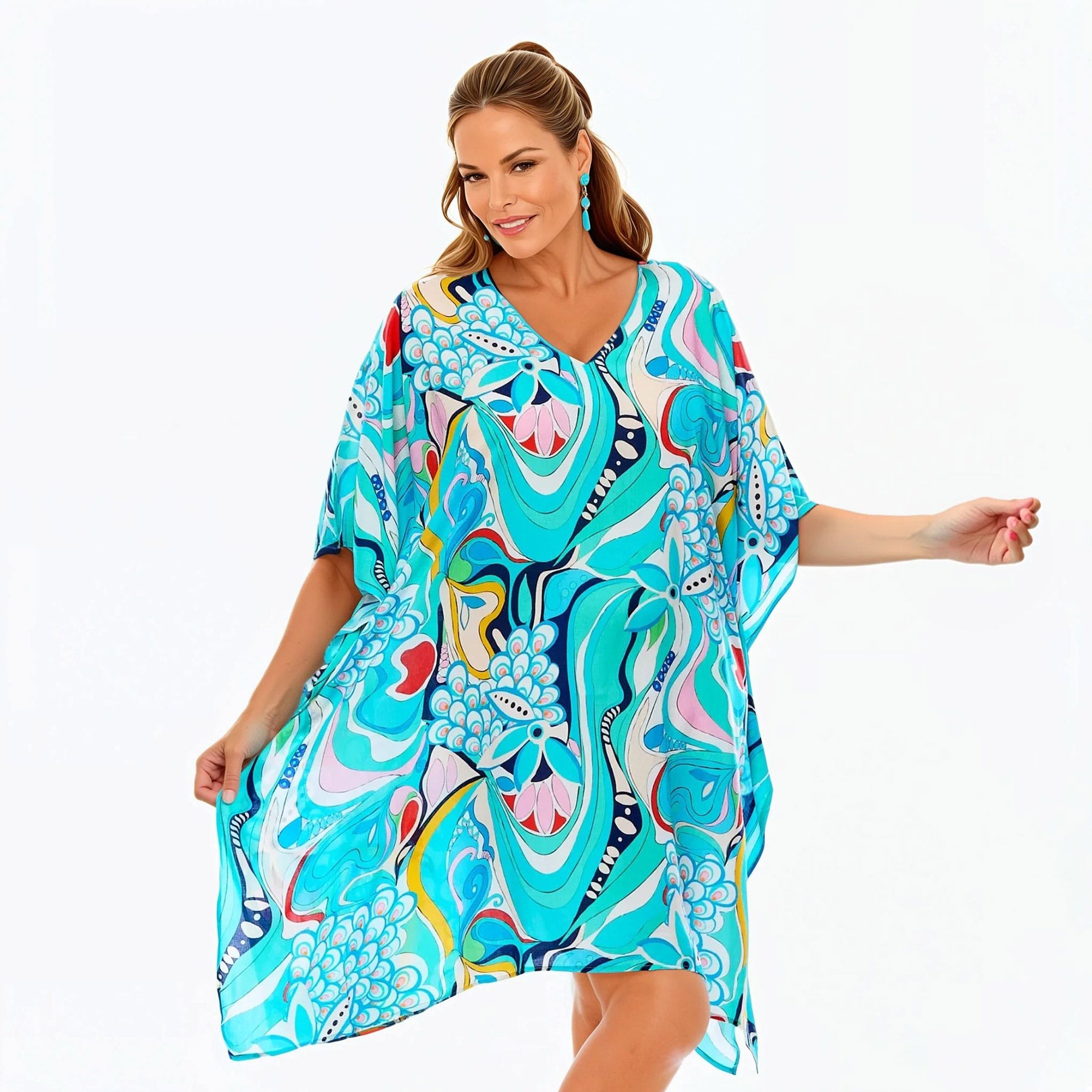 Mini Kaftan Dress (Sakura)