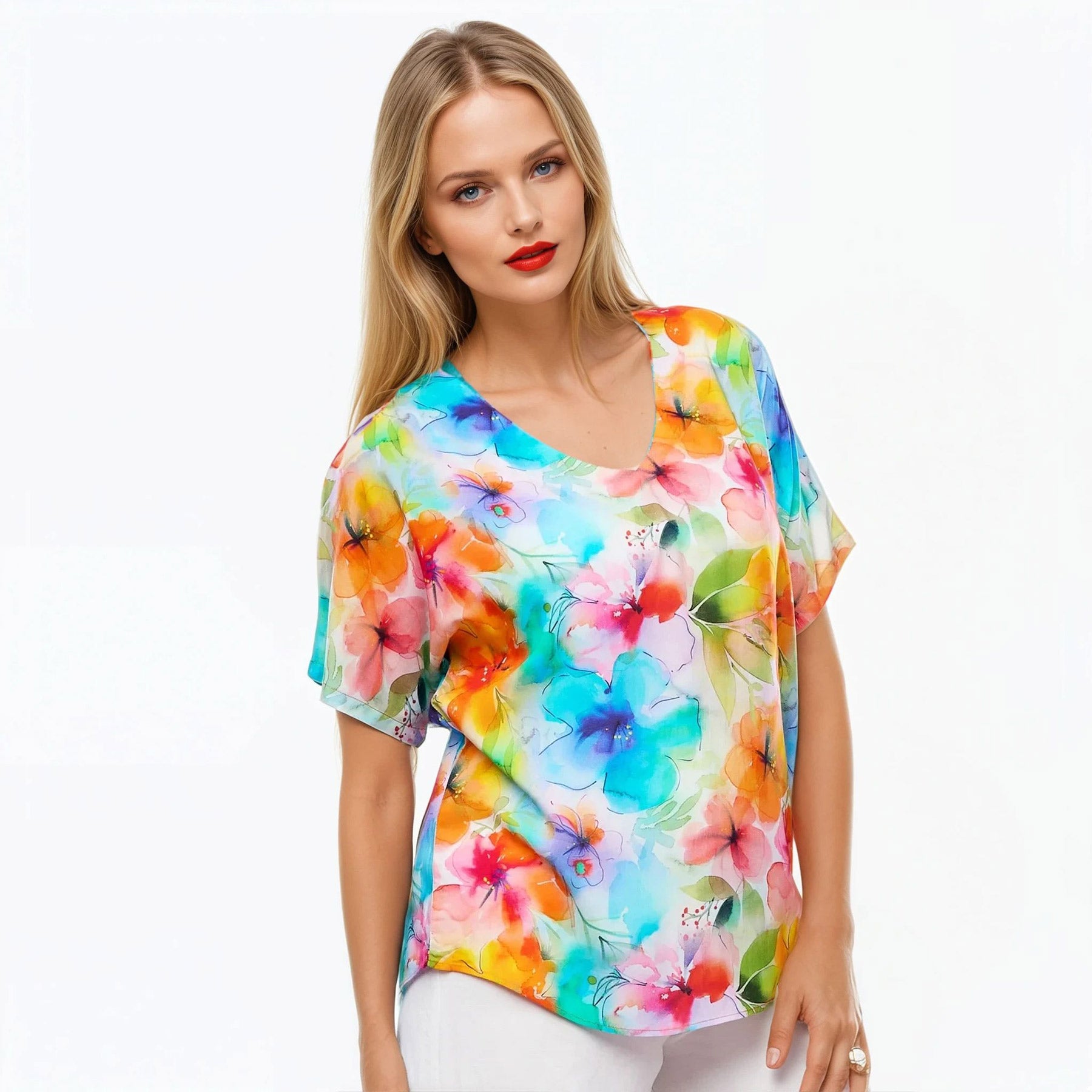 V-Neck T-Shirt (Blushing)