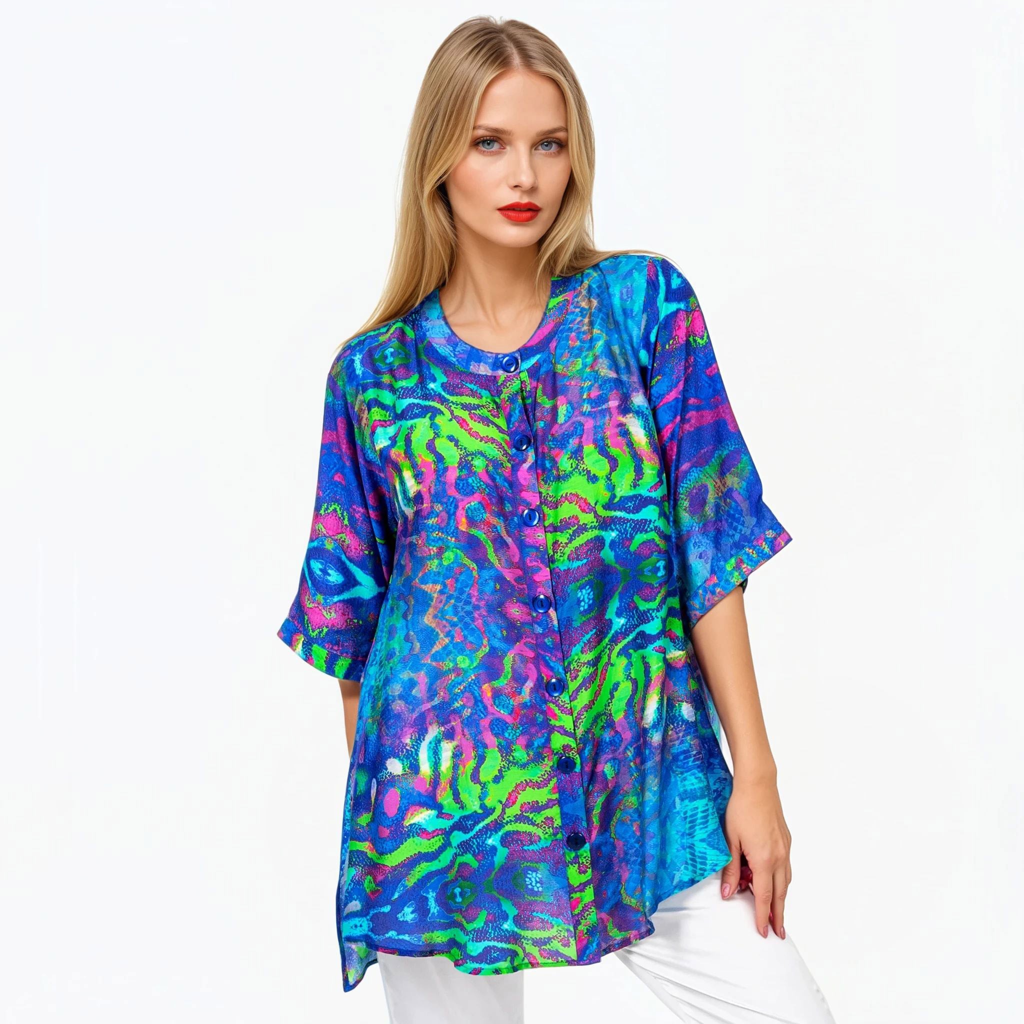 Claire Powell A-Line Shirt in MIrage Print