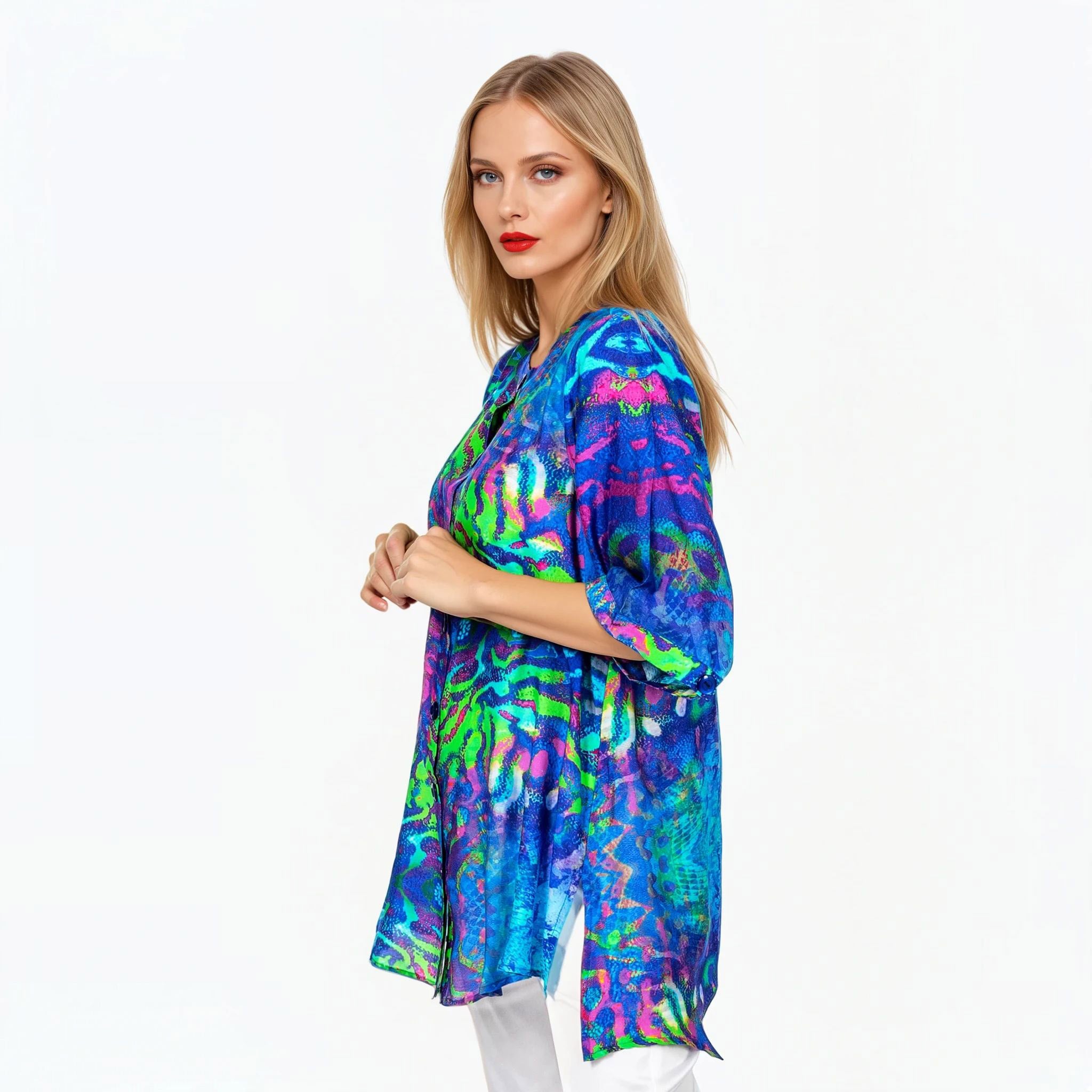 Claire Powell A-Line Shirt in MIrage Print
