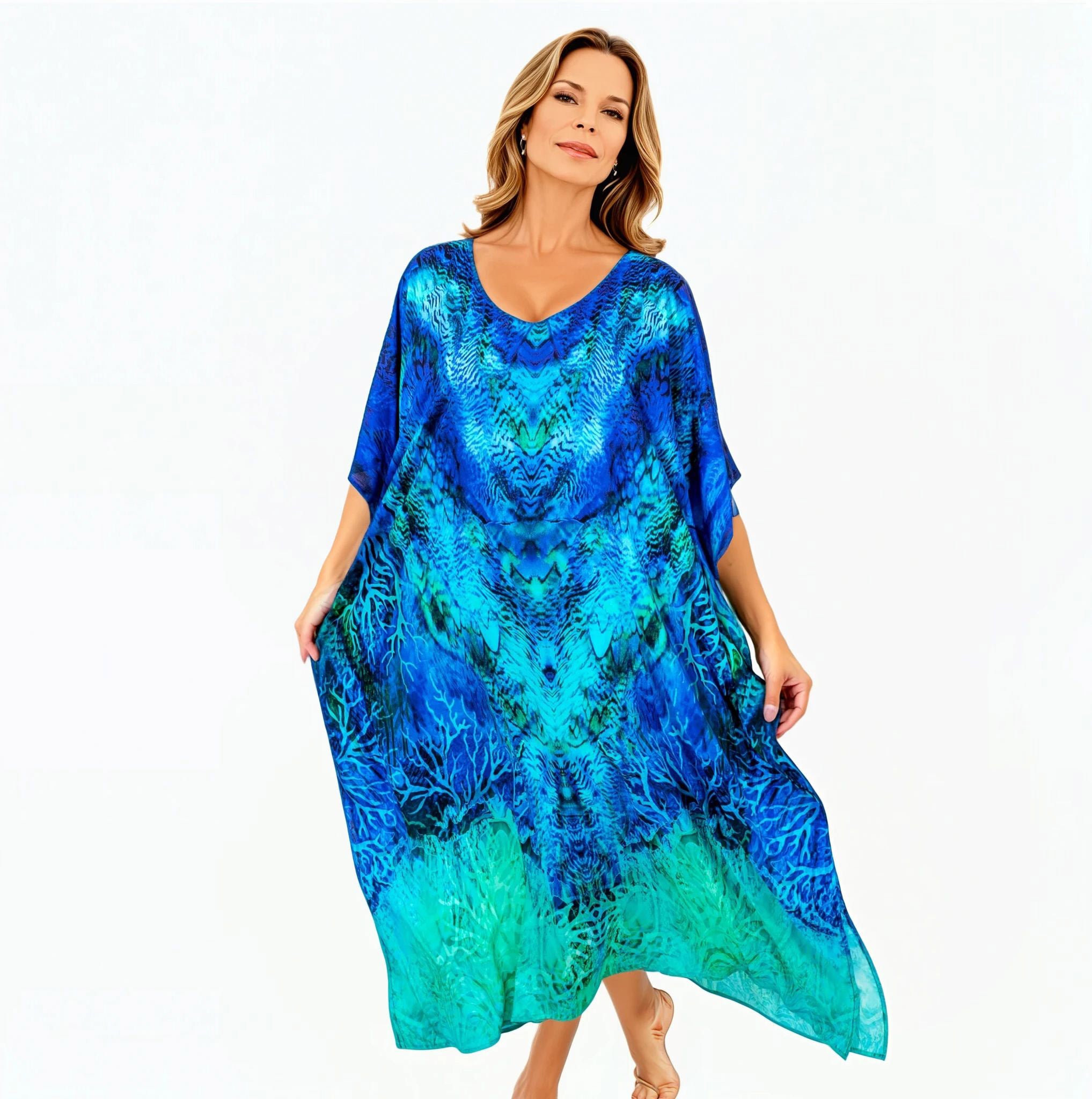 Kaftan Dress (Aquatica)